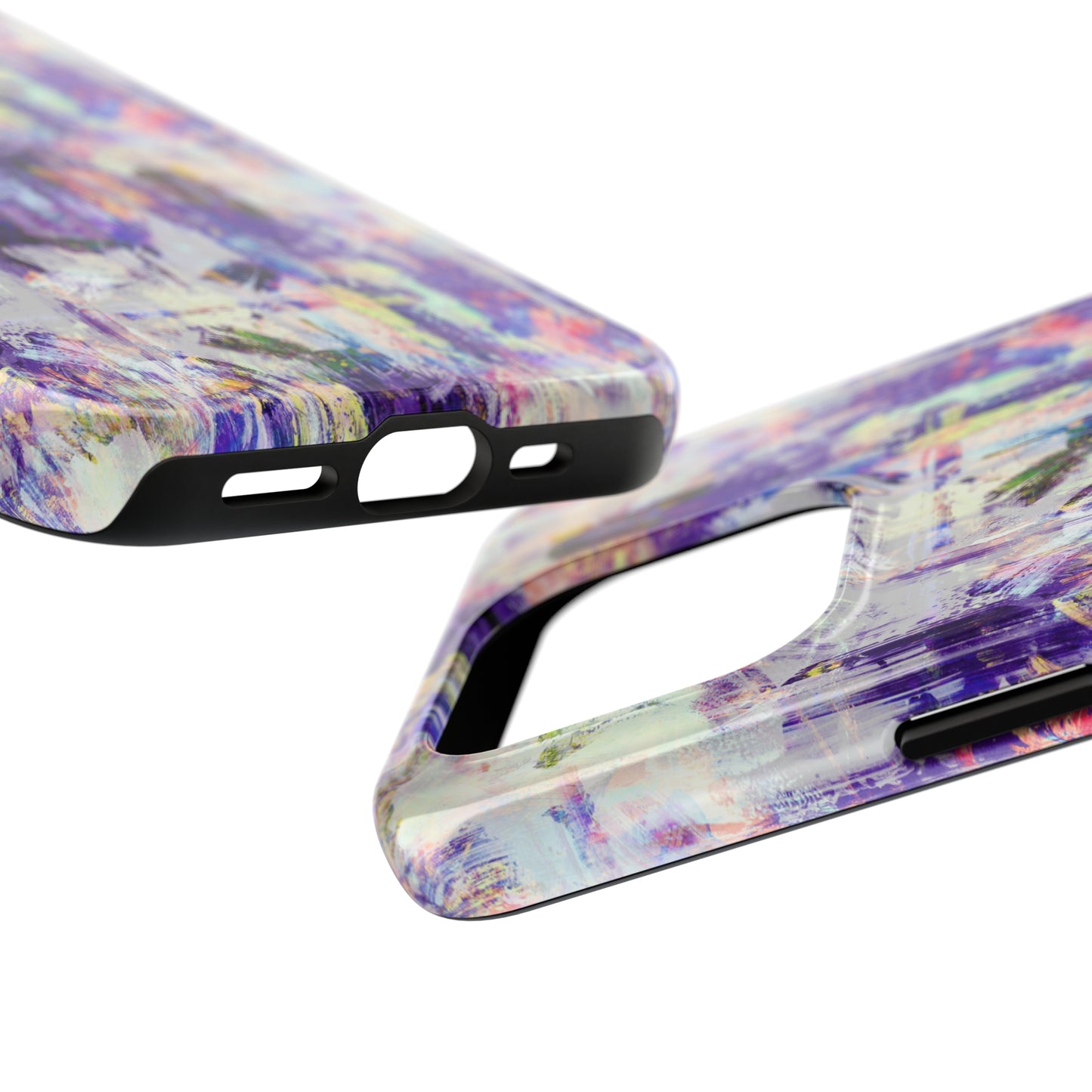 Purple Spring Painted Abstract Iphone Tough Phone Case