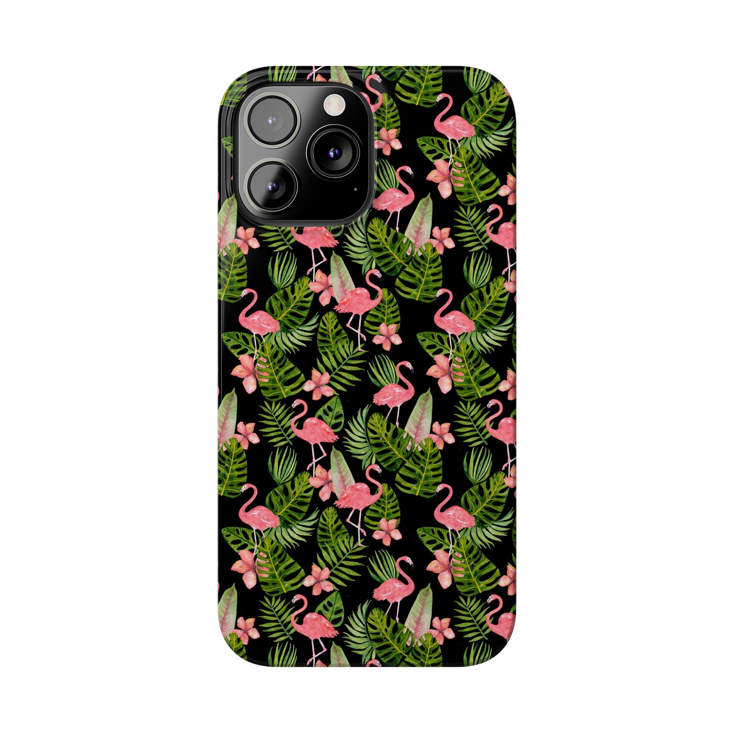 Tropical Flamingos Iphone 15-12 Slim Phone Case