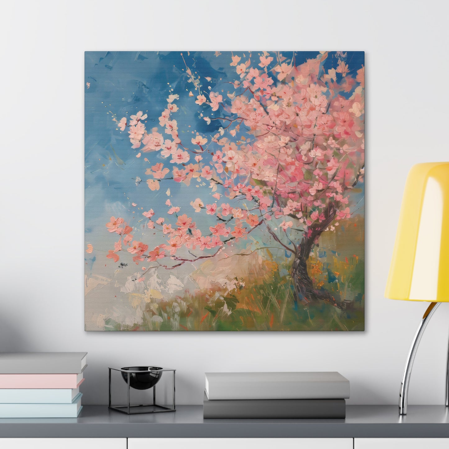 Cherry Blossom Mornings Print on Canvas Gallery Wraps  - 5 Sizes