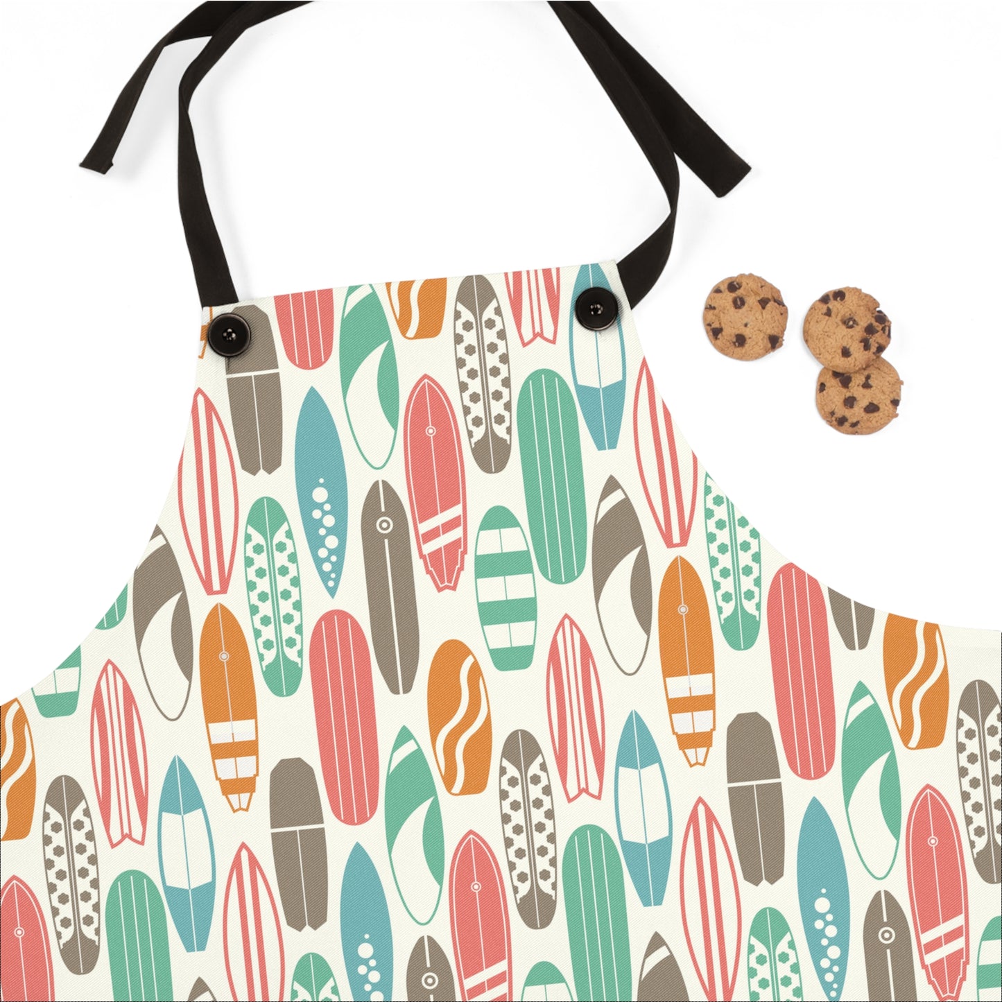 Retro Surfboards Kitchen Chef Apron