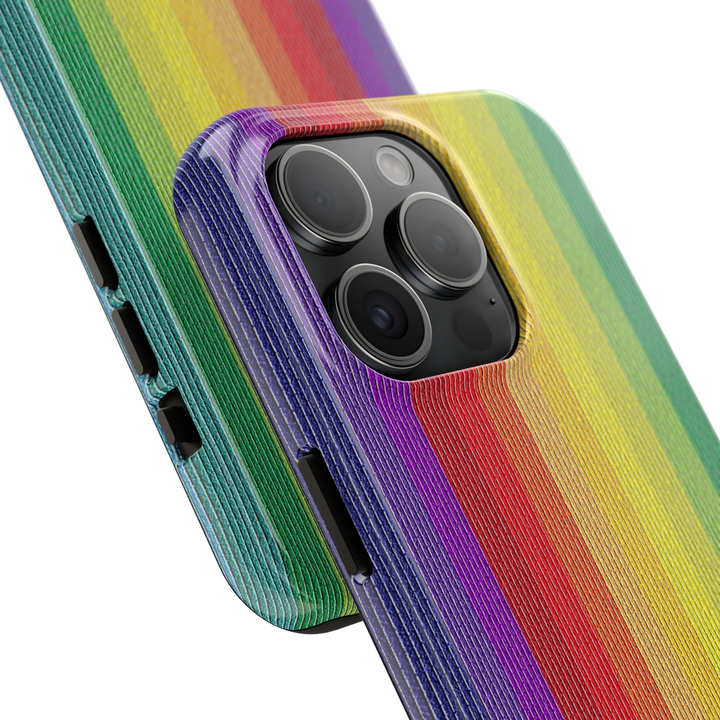 Rainbow Stripe Design Iphone Tough Phone Case