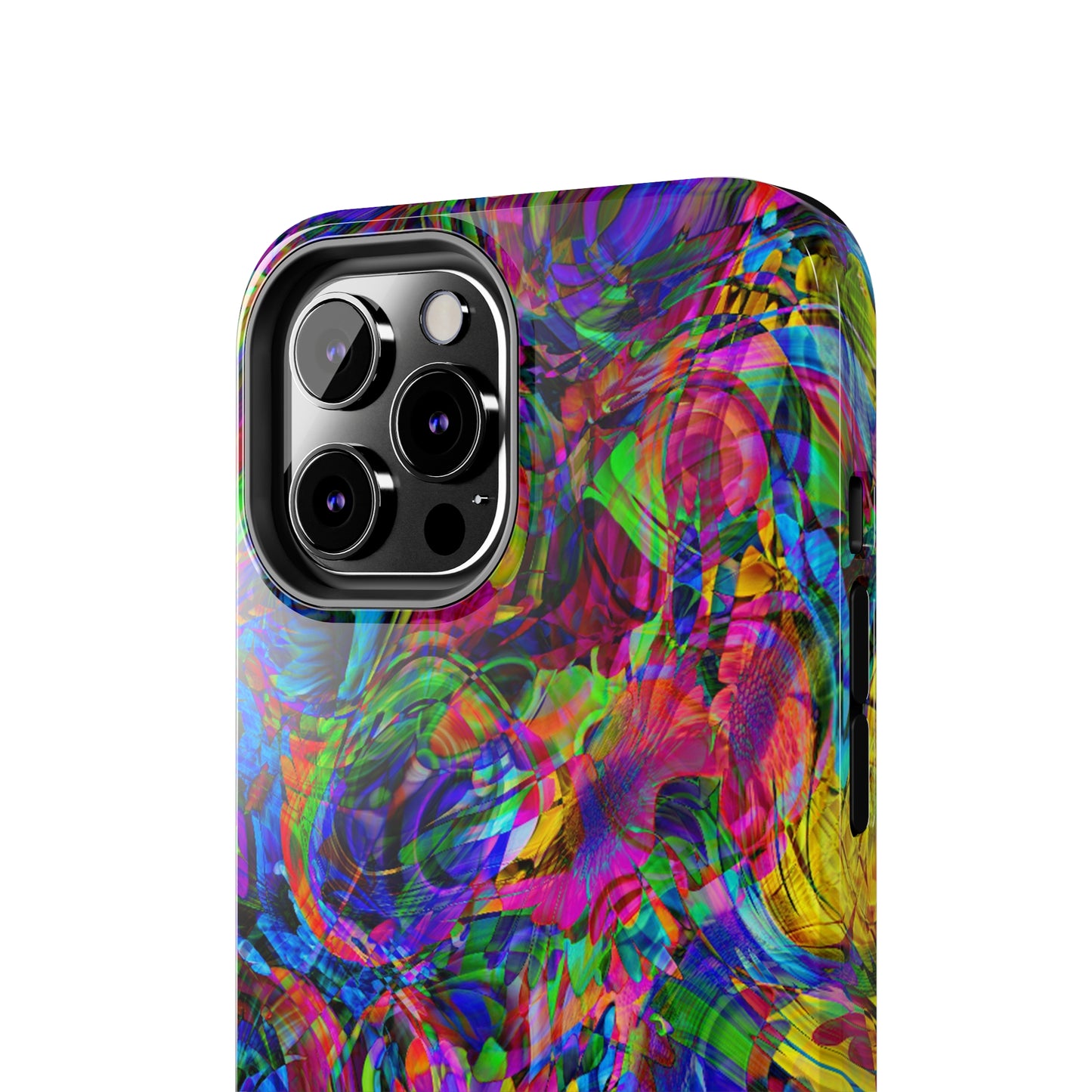 Rainbow Swirls Design Iphone Tough Phone Case