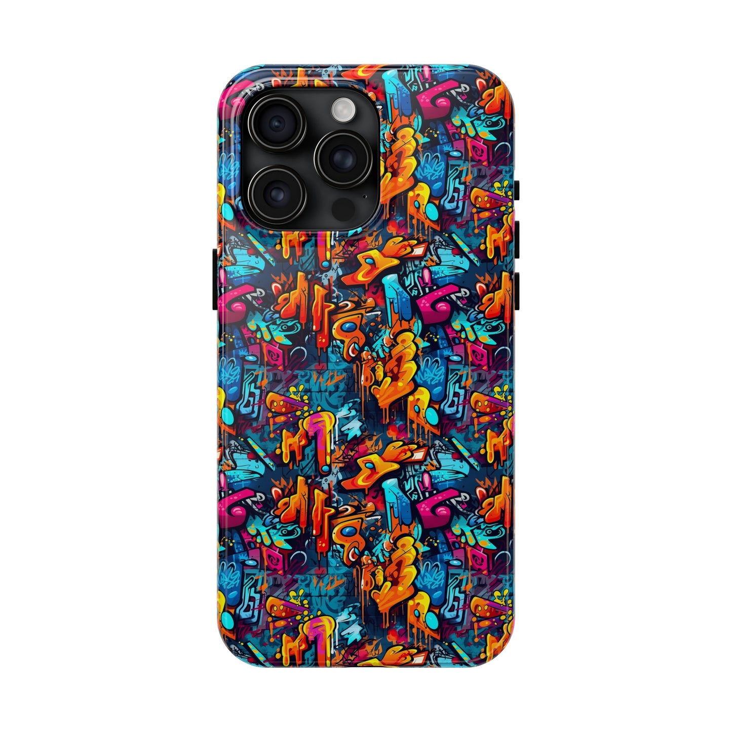 3D Abstract Graffiti Colorful Design Iphone Tough Phone Case