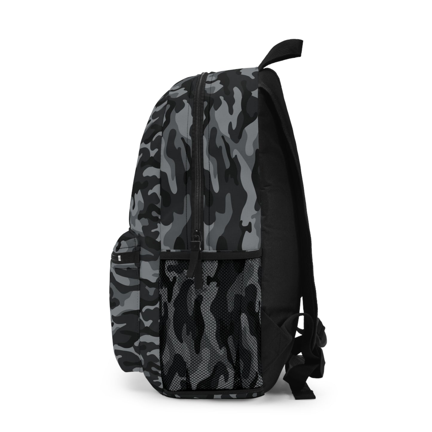 Black & Grey Camouflage Lightweight Backpack