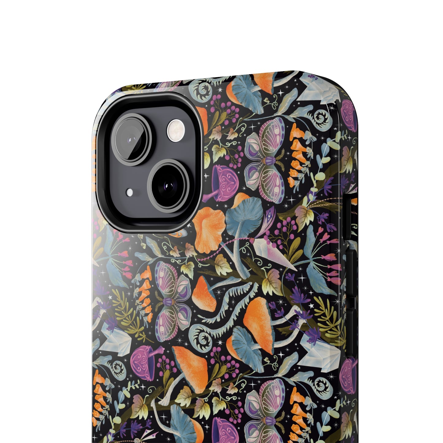 Whimsical Witches' Haven Mystical Garden of Mushrooms and Butterflies Iphone Tough Phone Case