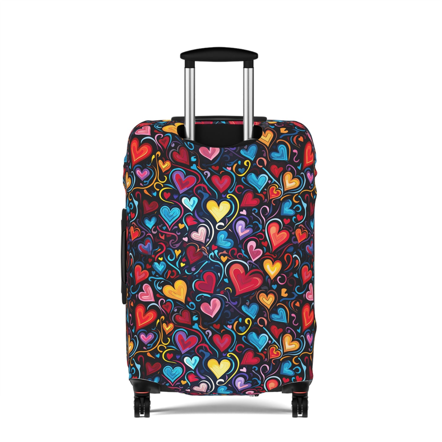 Whimsical Colorful Heart Design  - Luggage Protector and Cover 3 Sizes