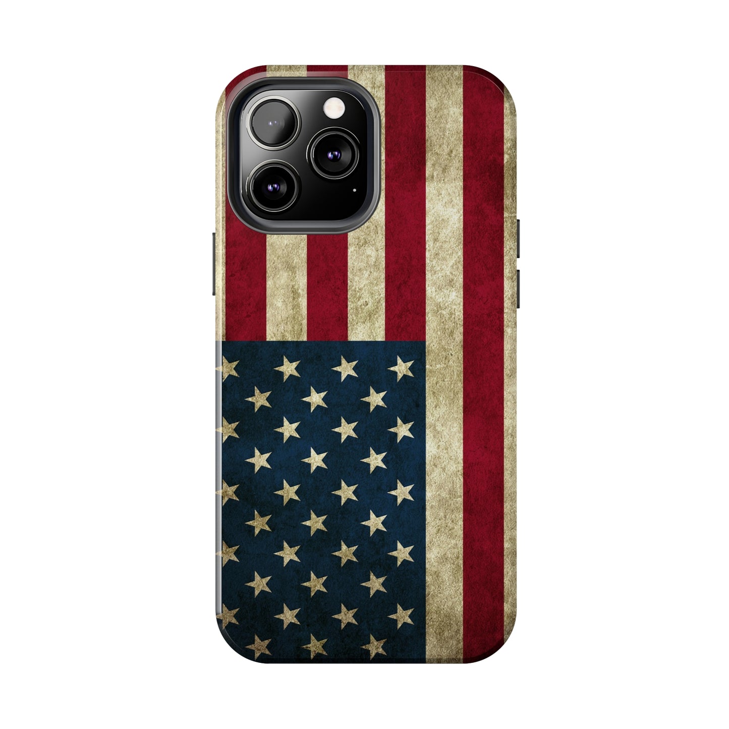 Rugged American Flag Iphone Tough Phone Case