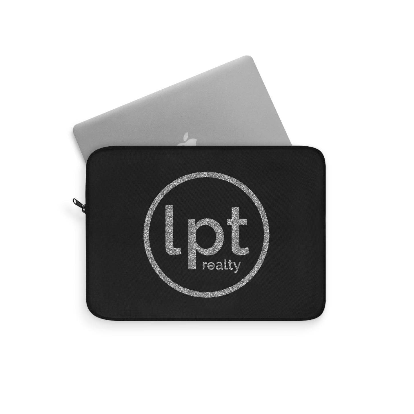 LPT Realty Logo in Silver Sparkle Laptop or Ipad Protective Sleeve 3 Sizes