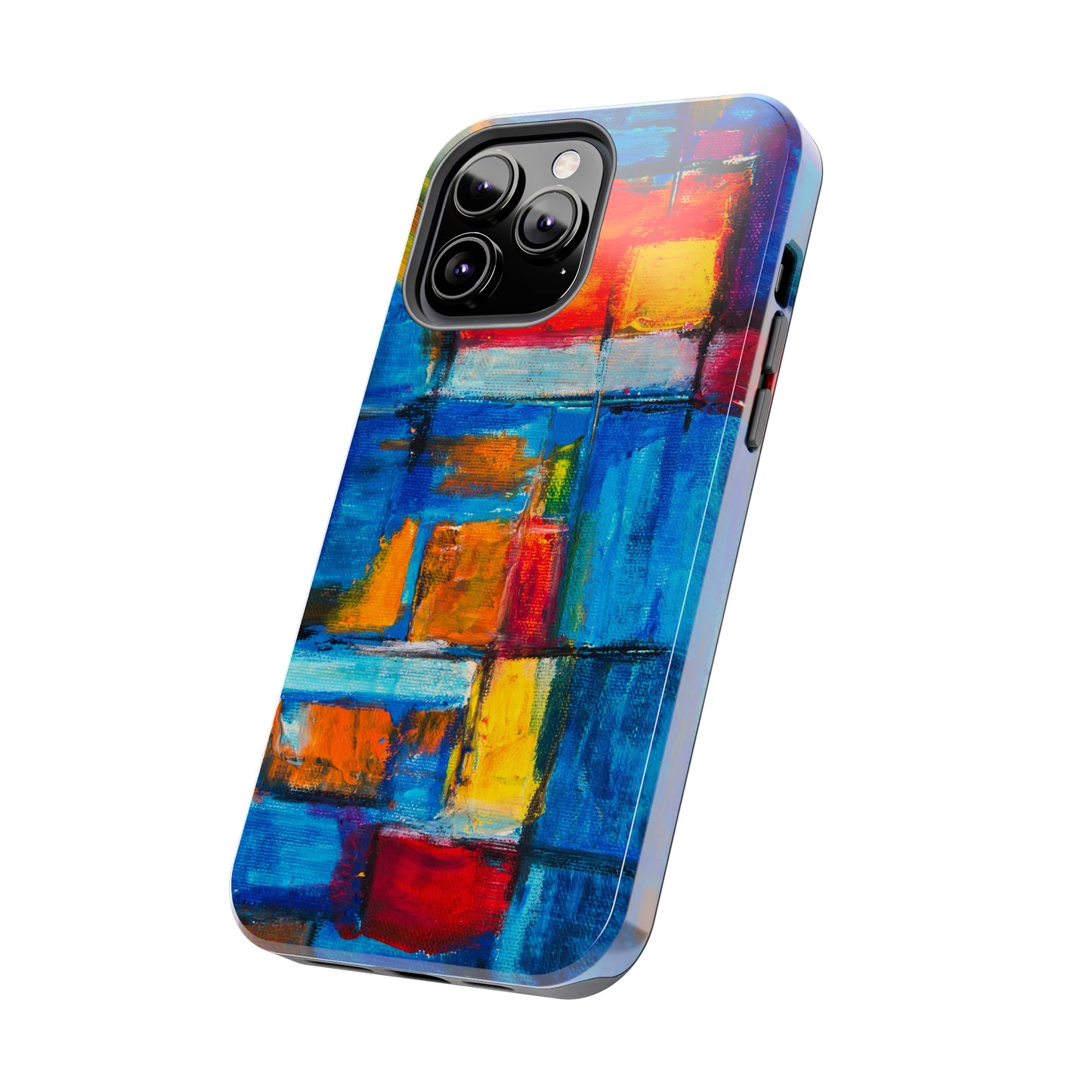 Rainbow Abstract Painting Iphone Tough Phone Case