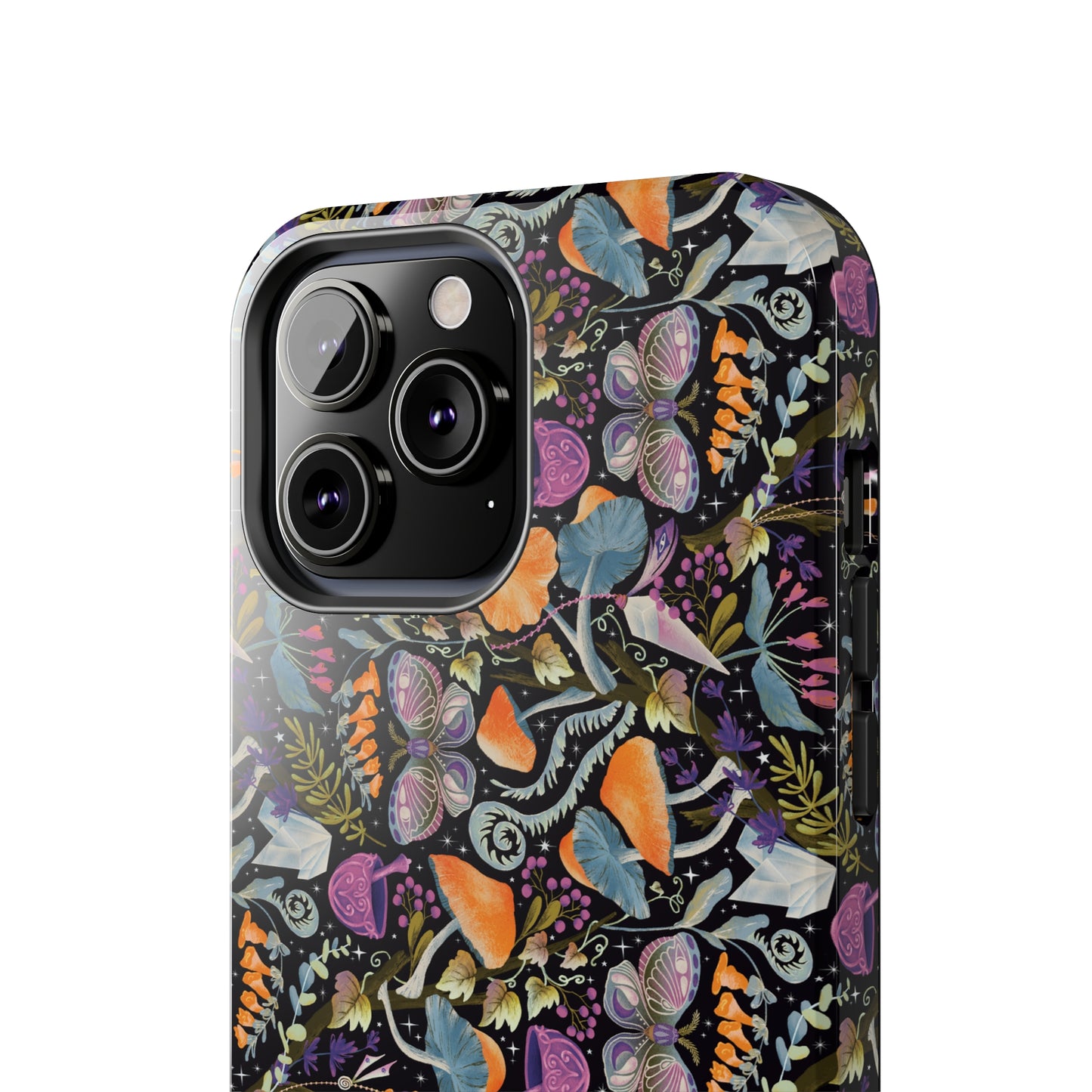 Whimsical Witches' Haven Mystical Garden of Mushrooms and Butterflies Iphone Tough Phone Case