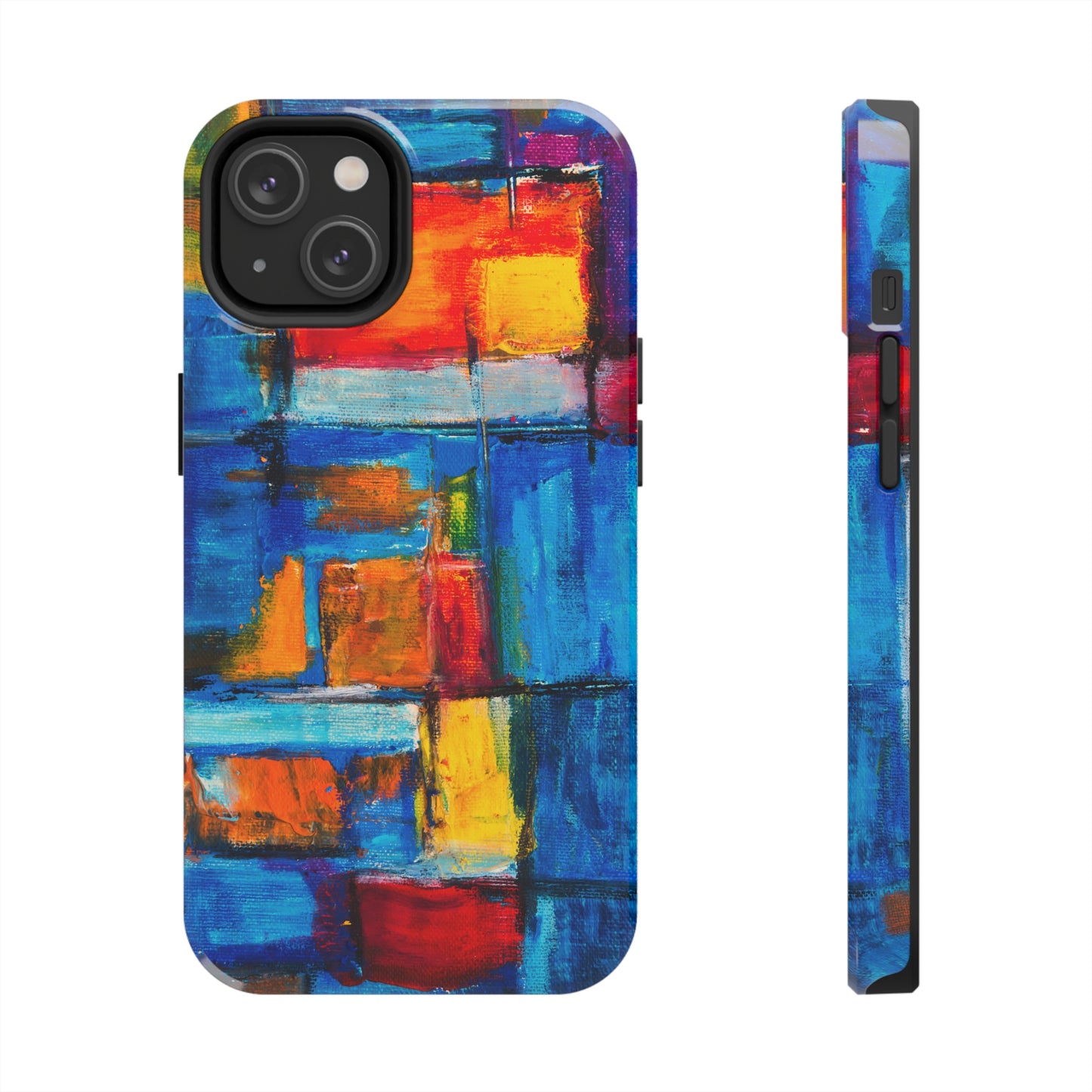 Rainbow Abstract Painting Iphone Tough Phone Case