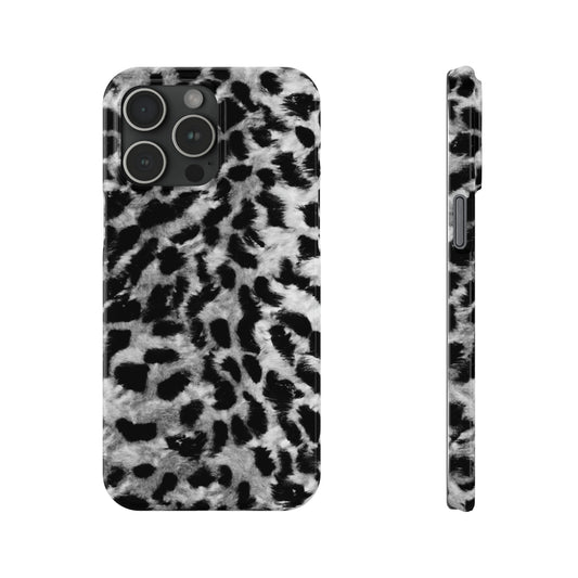 Leopard Fur Print Iphone 15-12 Slim Phone Case