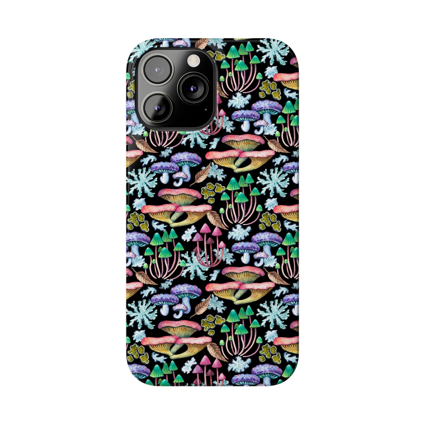 Mushroom Garden Design Iphone 15-12 Slim Phone Case