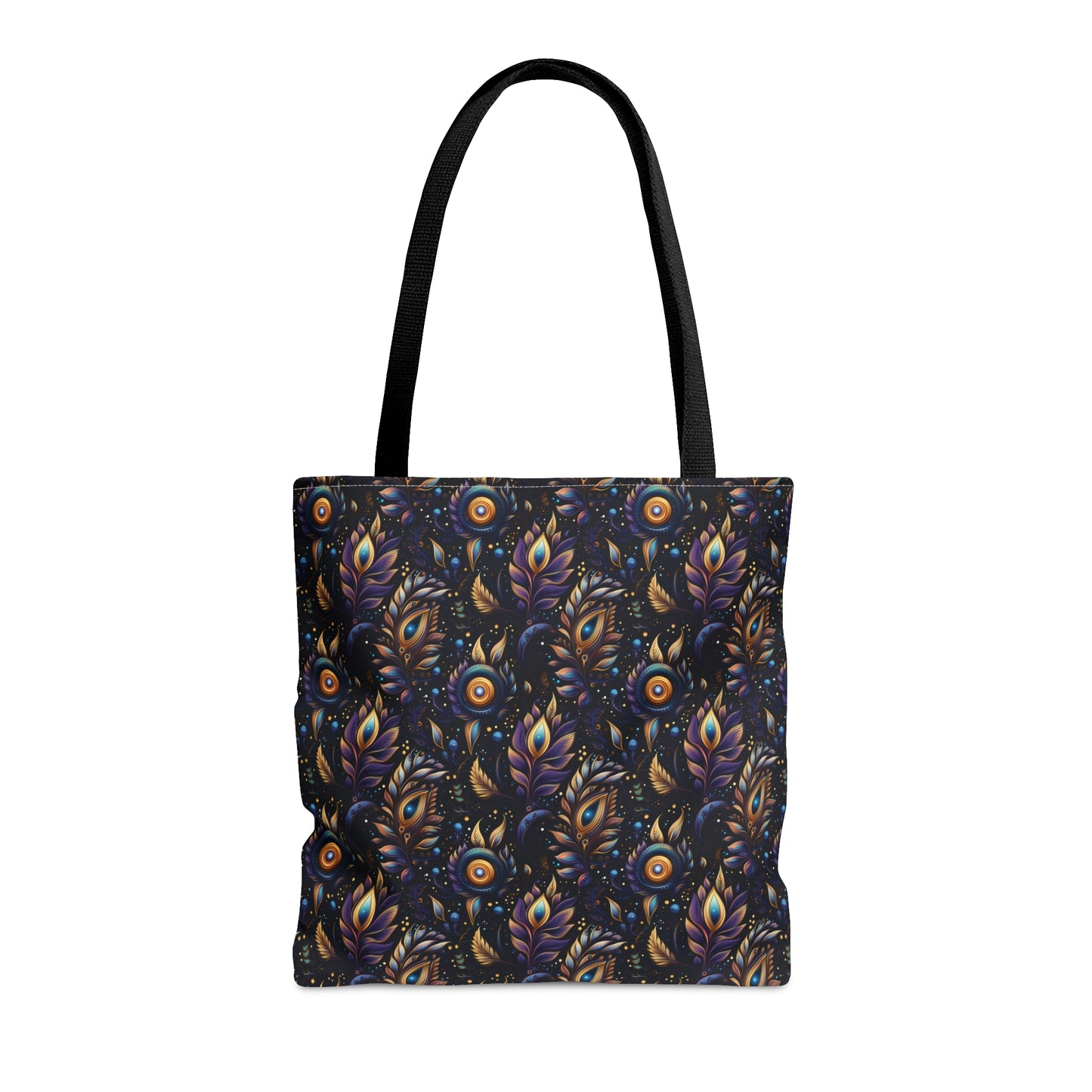 Mystical Enchanted Leaves and Celestial Stars - Canvas Tote 3 Sizes