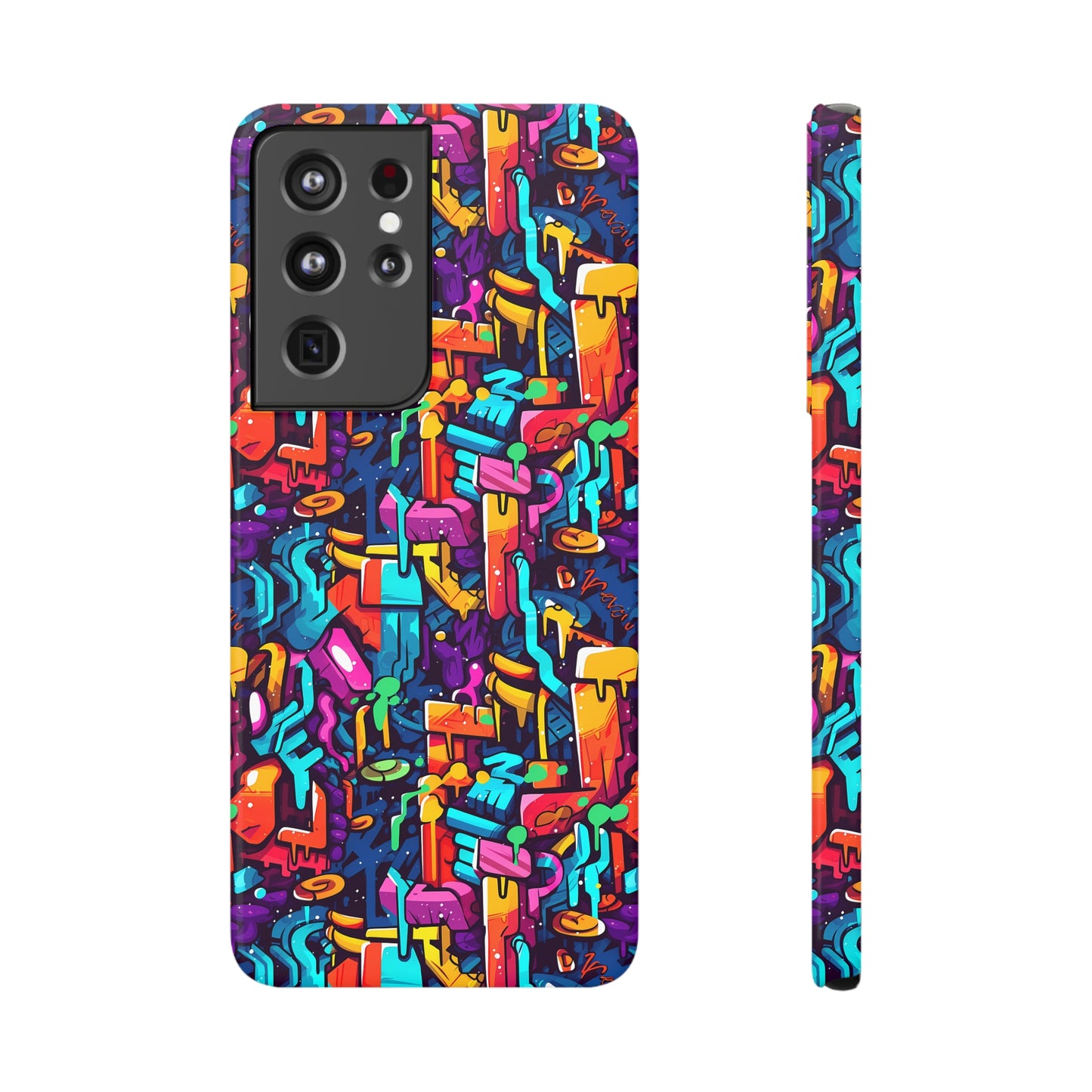 3D Abstract Colorful Street Graffiti Art Design Samsung Slim Cases