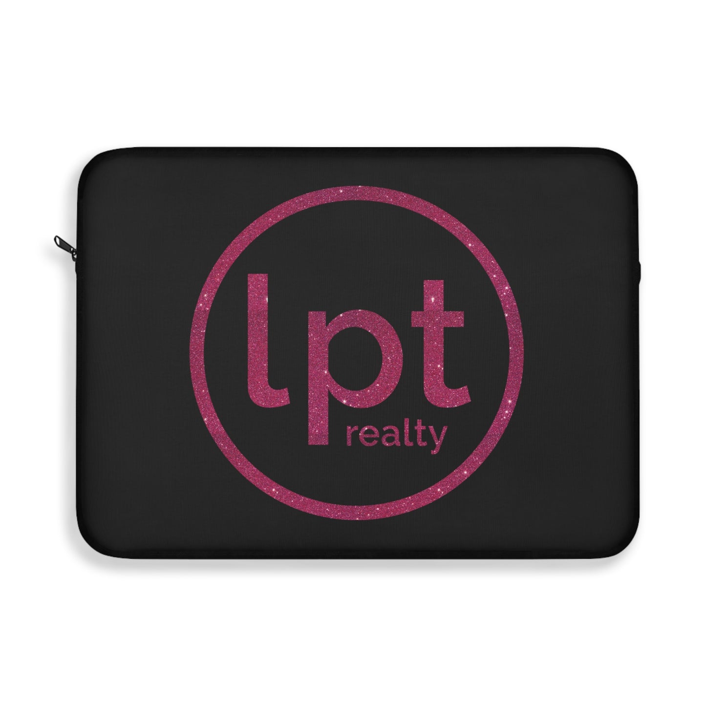 LPT Realty Logo in Pink Sparkle Laptop or Ipad Protective Sleeve 3 Sizes