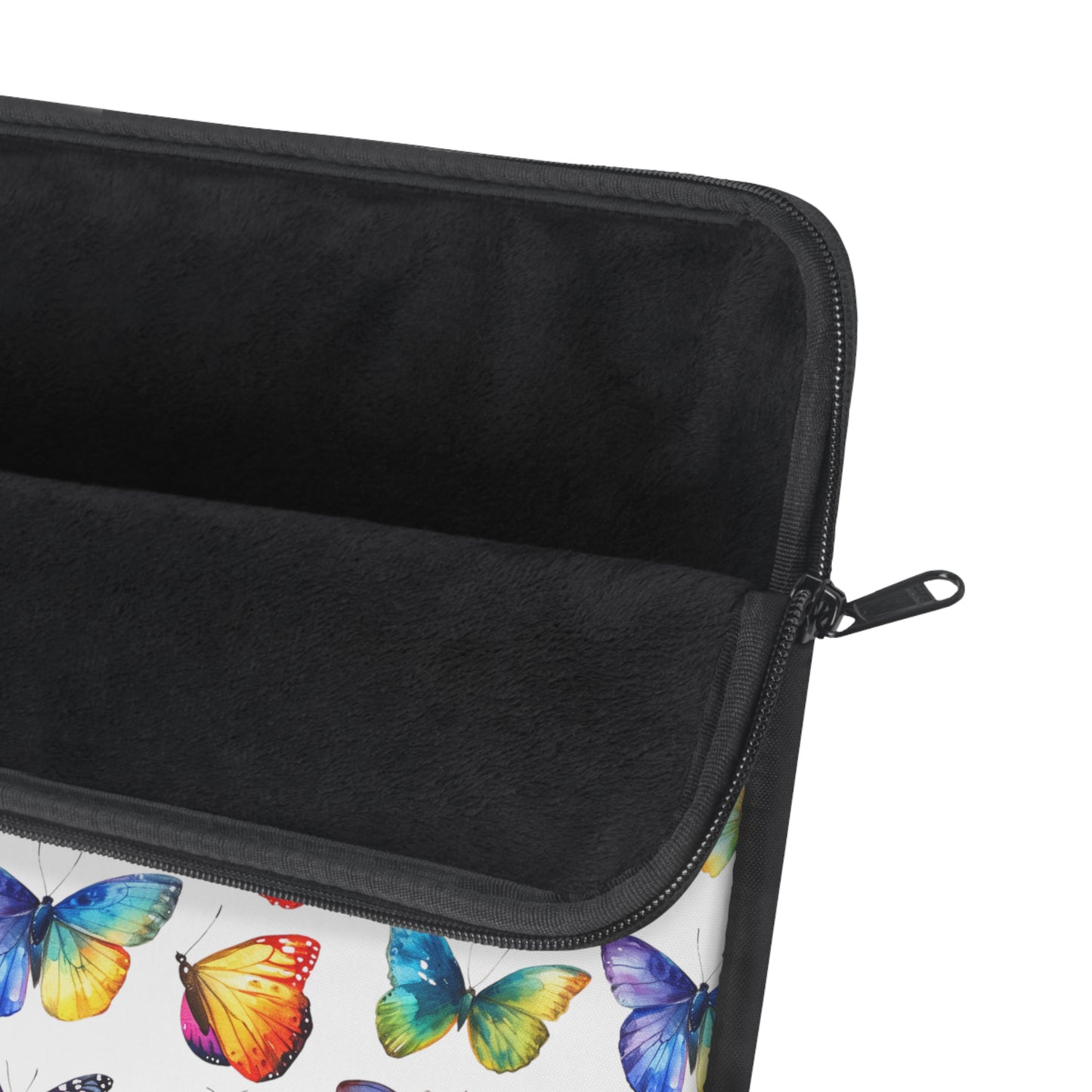 Rainbow Whirl: Butterflies in a Burst of Vibrant Colors Laptop or Ipad Protective Sleeve 3 Sizes Available