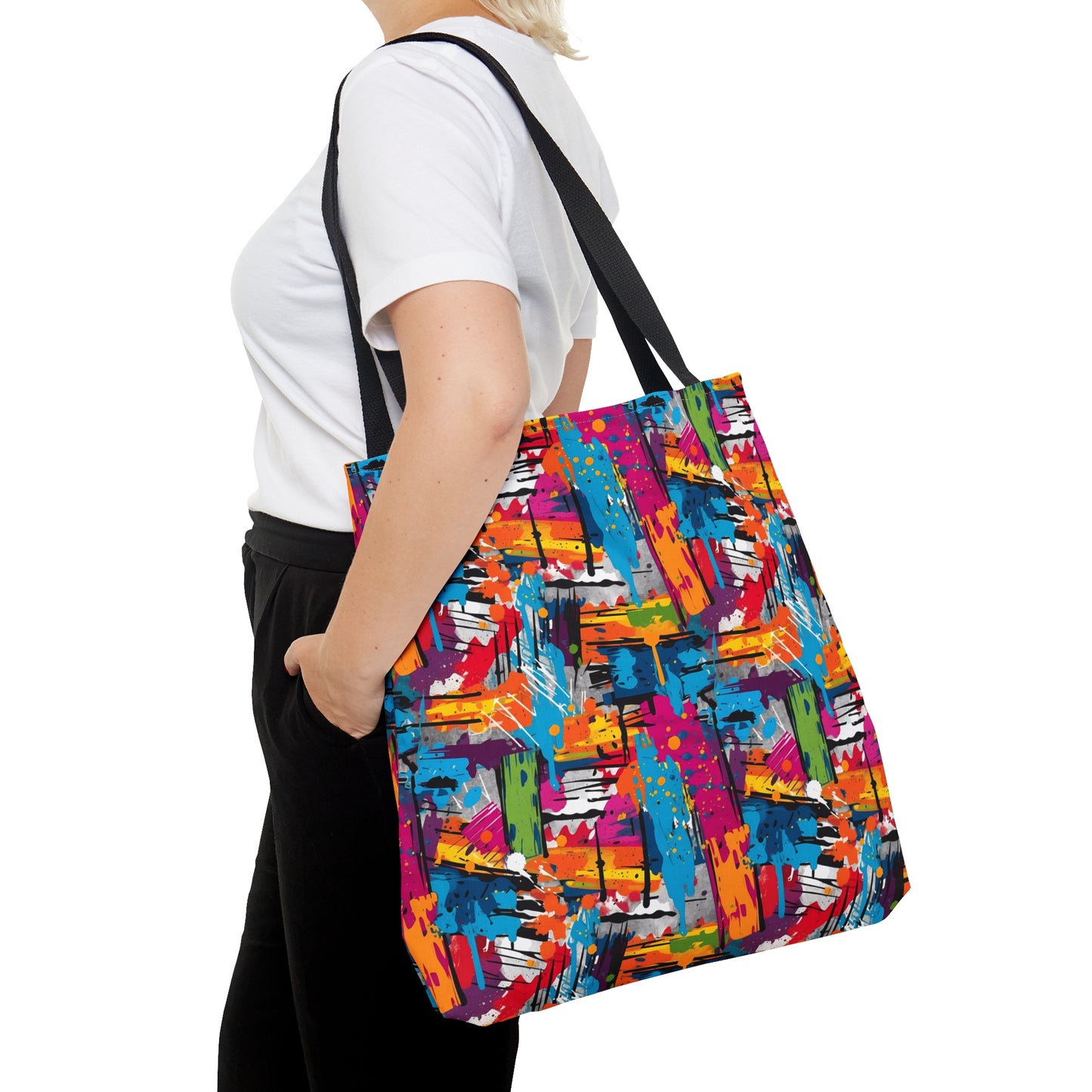 Grunge Painted Abstract Art - Canvas Tote 3 Sizes