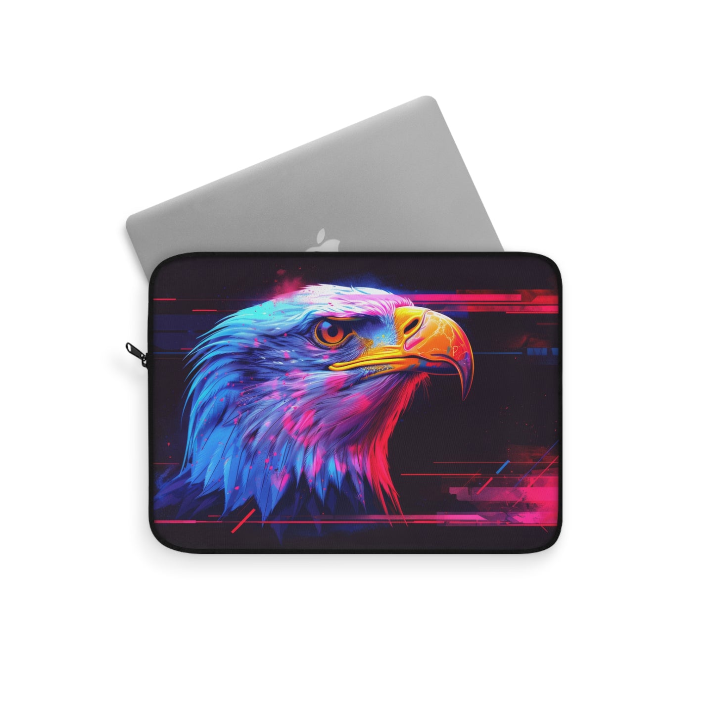 American Eagle in Neon Cyber Vibes Laptop or Ipad Protective Sleeve 3 Sizes Available