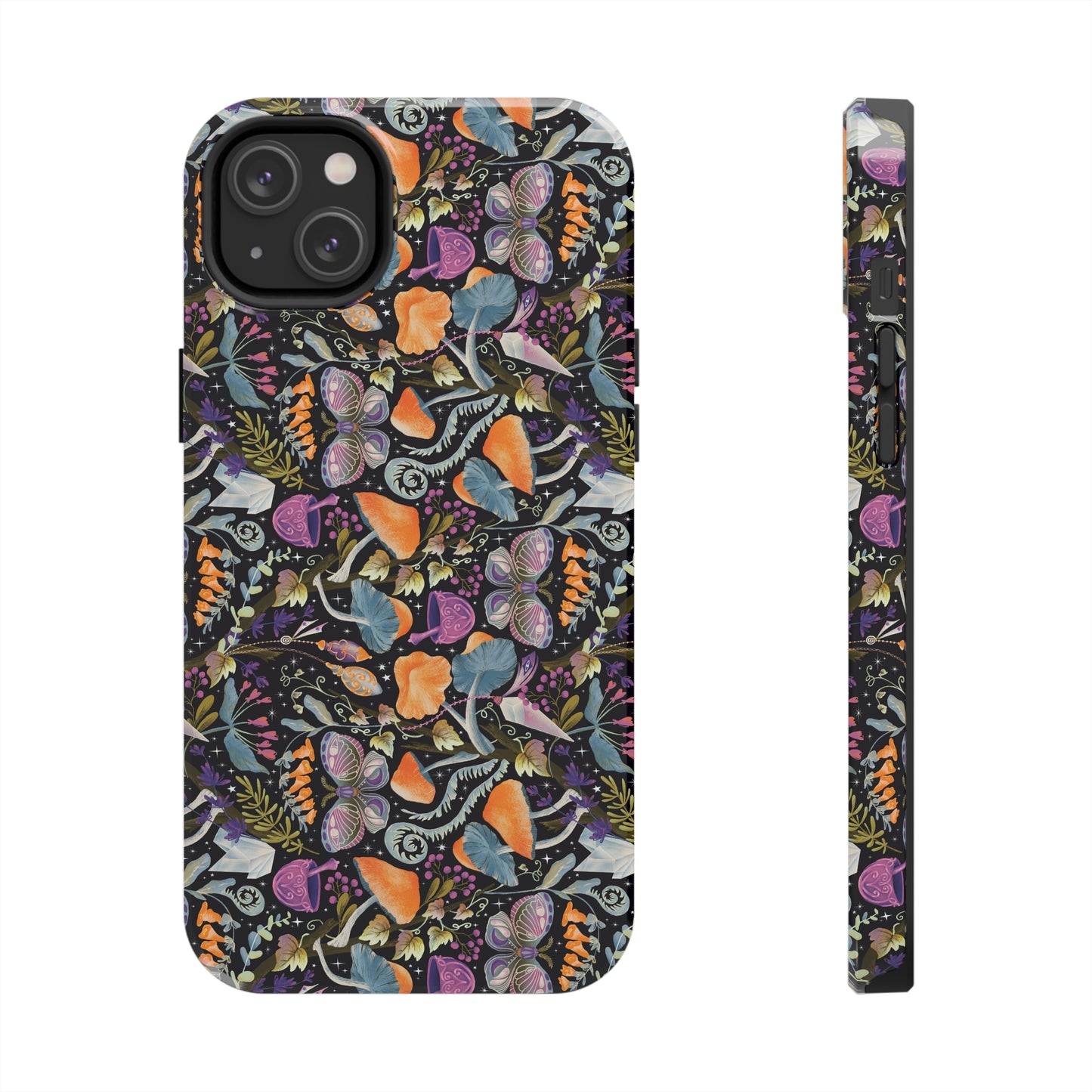 Whimsical Witches' Haven Mystical Garden of Mushrooms and Butterflies Iphone Tough Phone Case