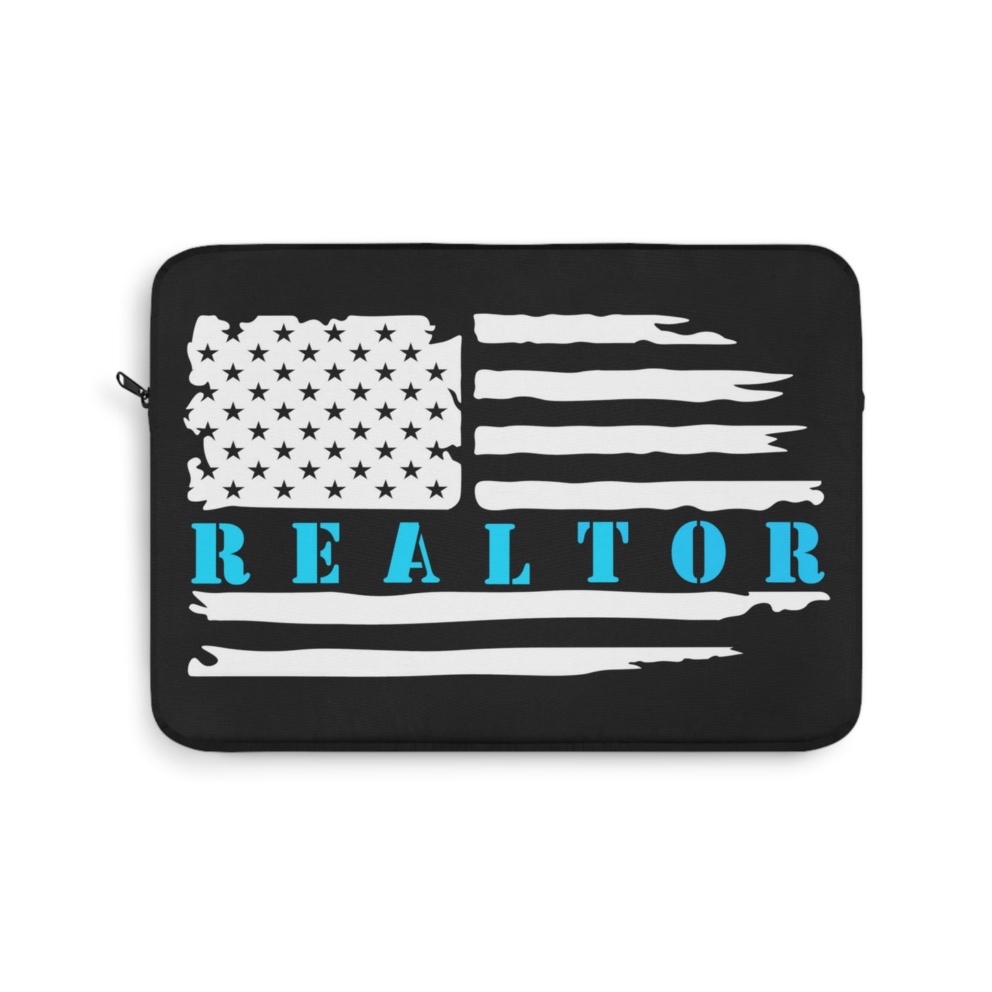 American Flag & Realtor Blue and White Laptop or Ipad Protective Sleeve 3 Sizes