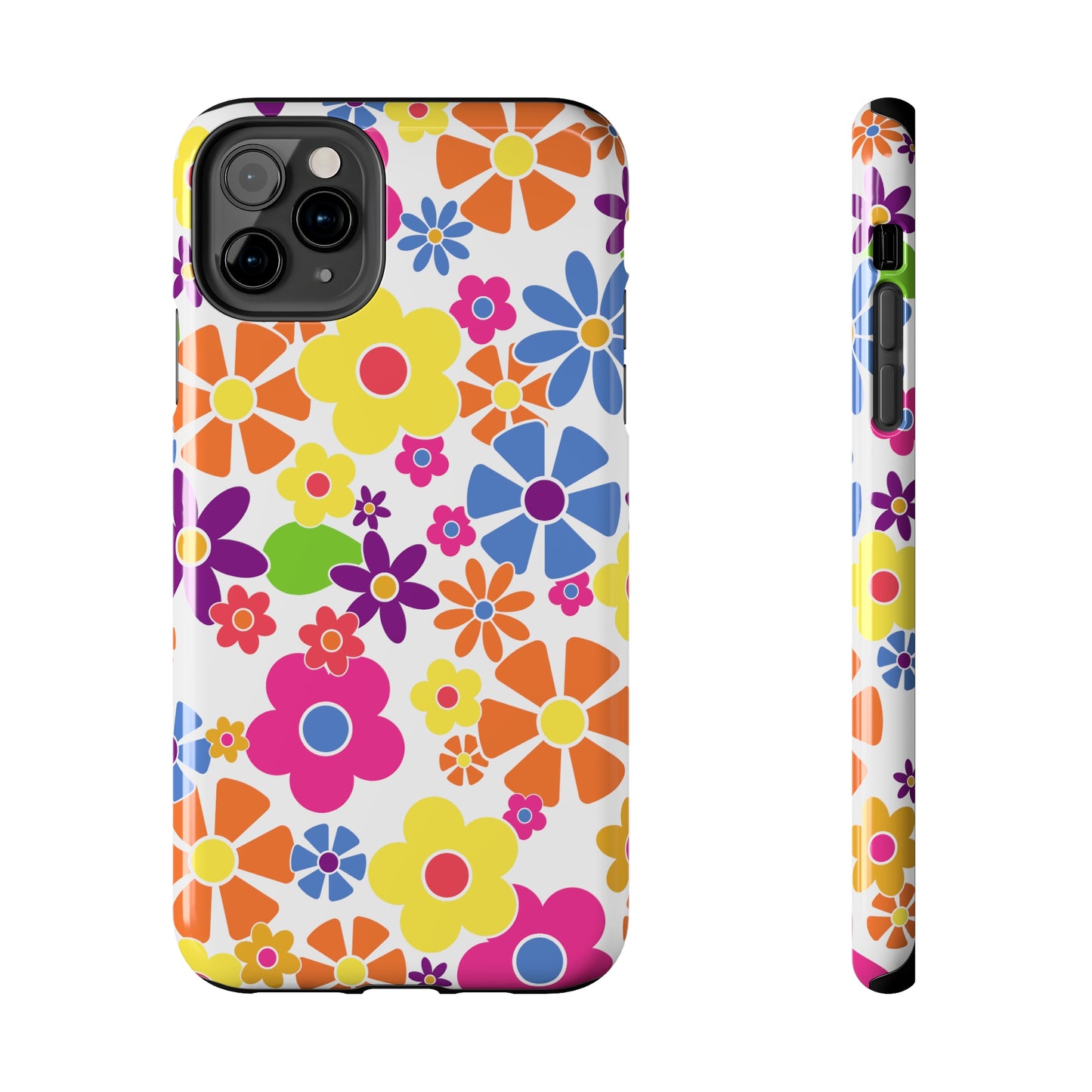 Flower Power Design Iphone Tough Phone Case