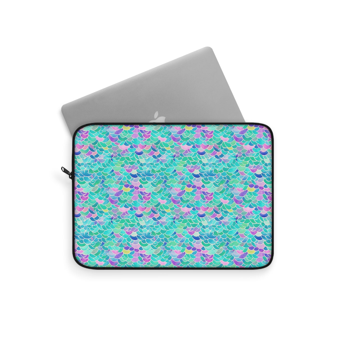 Pastel Seas: Mermaid Tail in Enchanting Pastel Hues Laptop or Ipad Protective Sleeve Three Sizes Available