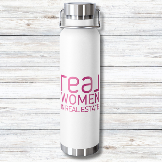 Women In Real Estate  - 22 oz Copper Vacuum Insulated Bottle Multiple Colors