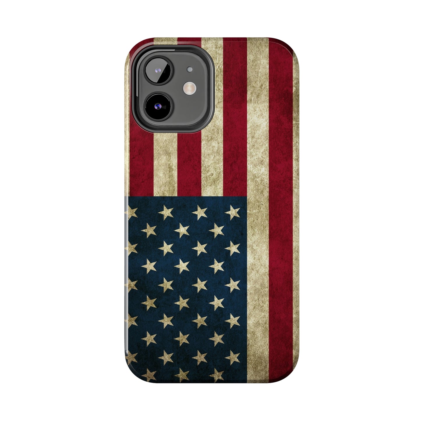 Rugged American Flag Iphone Tough Phone Case