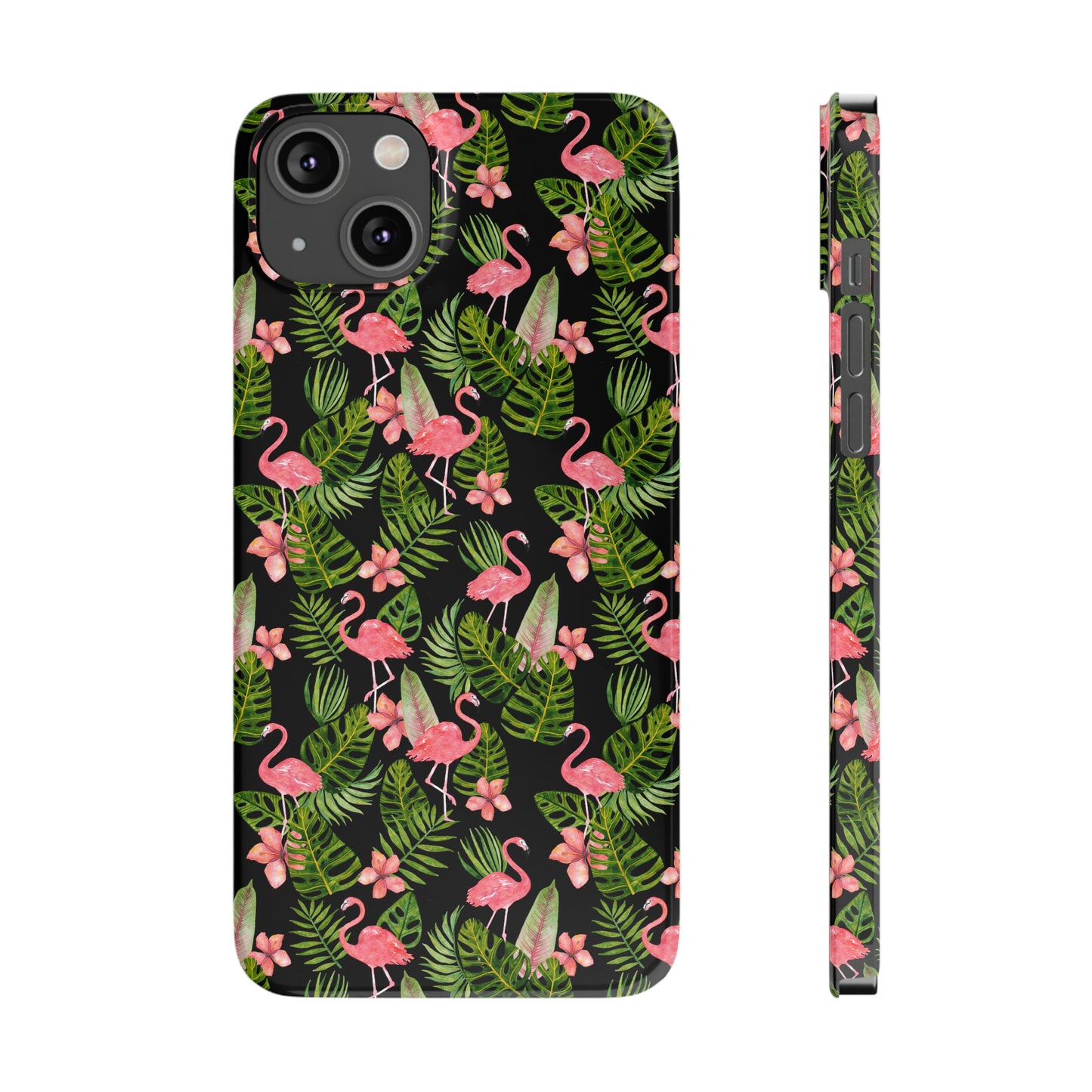 Tropical Flamingos Iphone 15-12 Slim Phone Case