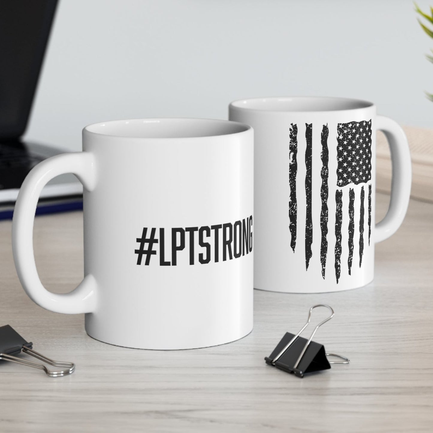 #LPTSTRONG with American Flag Mug 11oz