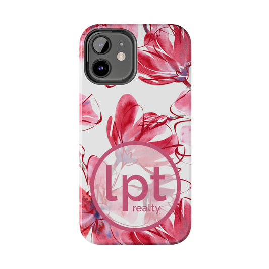 LPT Realty Logo -  Large Pink Flower Iphone Tough Phone Case