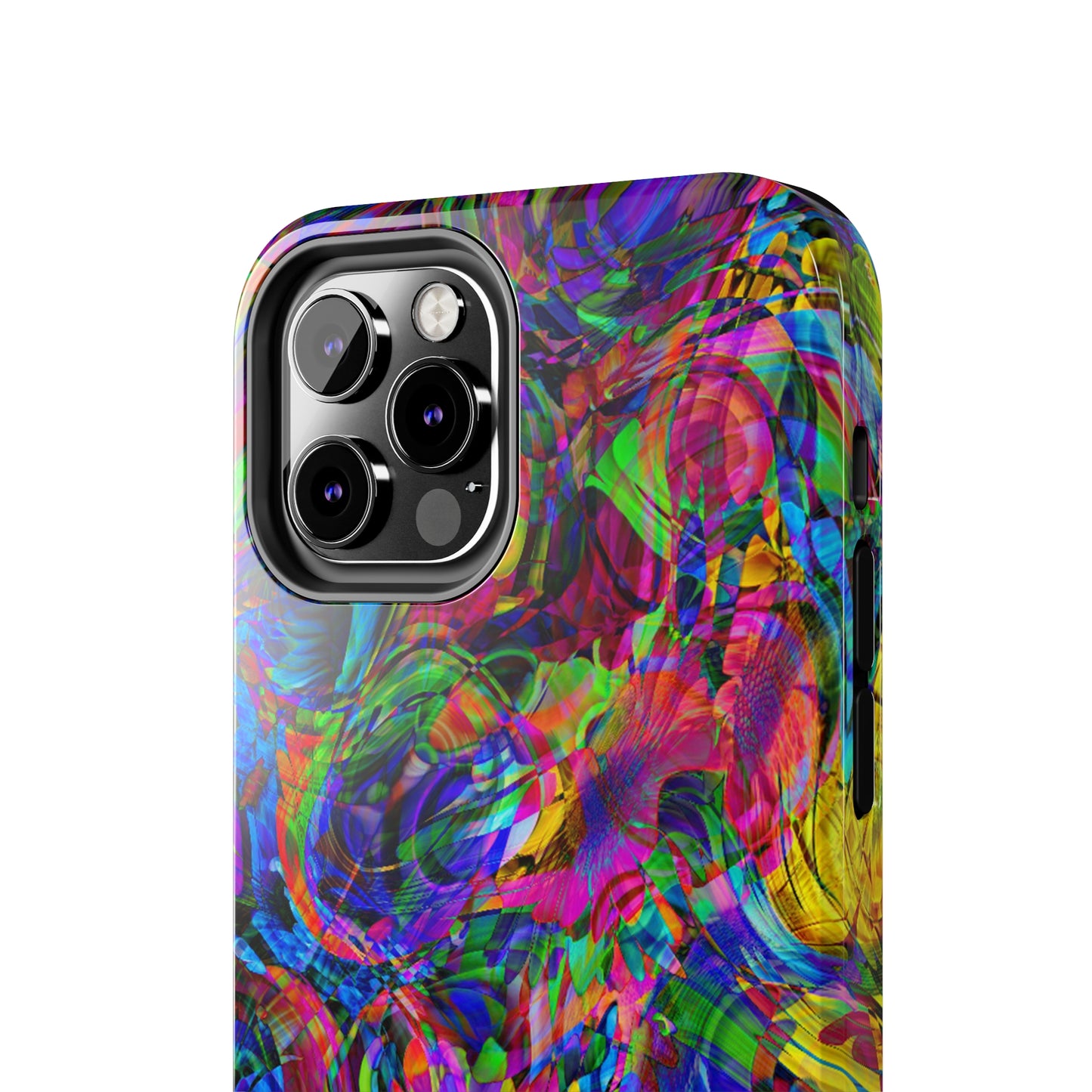 Rainbow Swirls Design Iphone Tough Phone Case