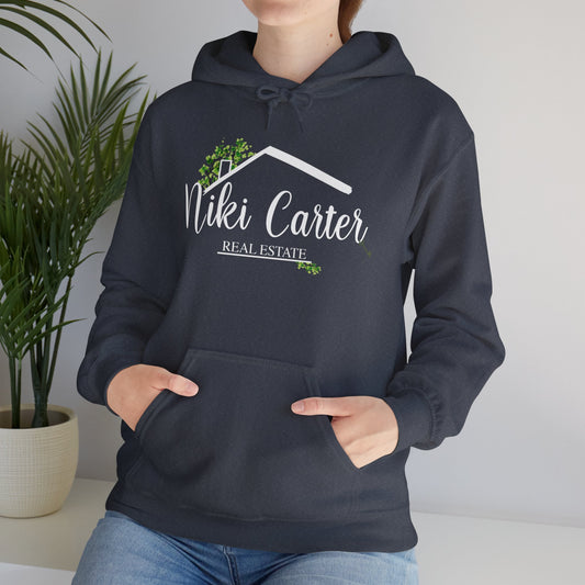 Niki Carter White Logo, LPT on Back - Hooded Sweatshirt S - 5XL