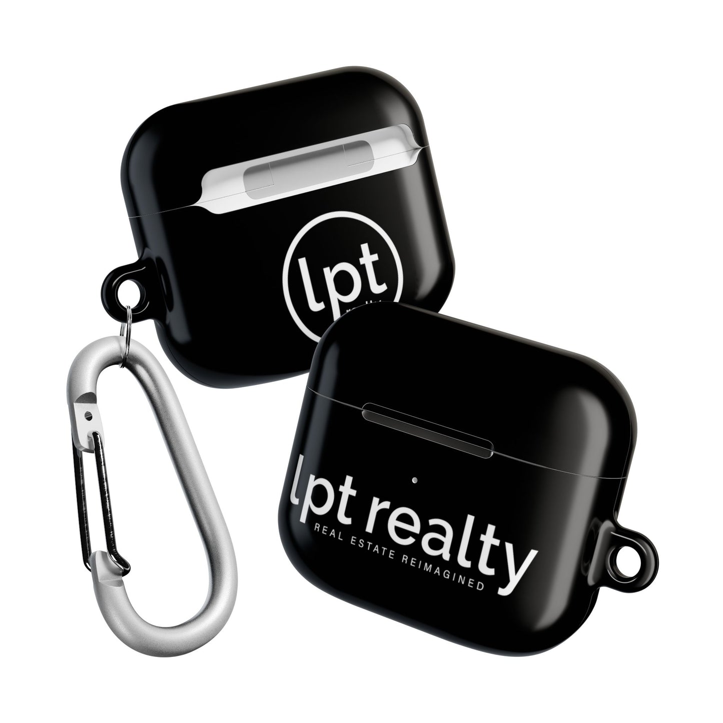 LPT Realty Real Estate Reimagined Logo White on Black AirPod Cases G1, G2, G3 and  Pro G1, G2