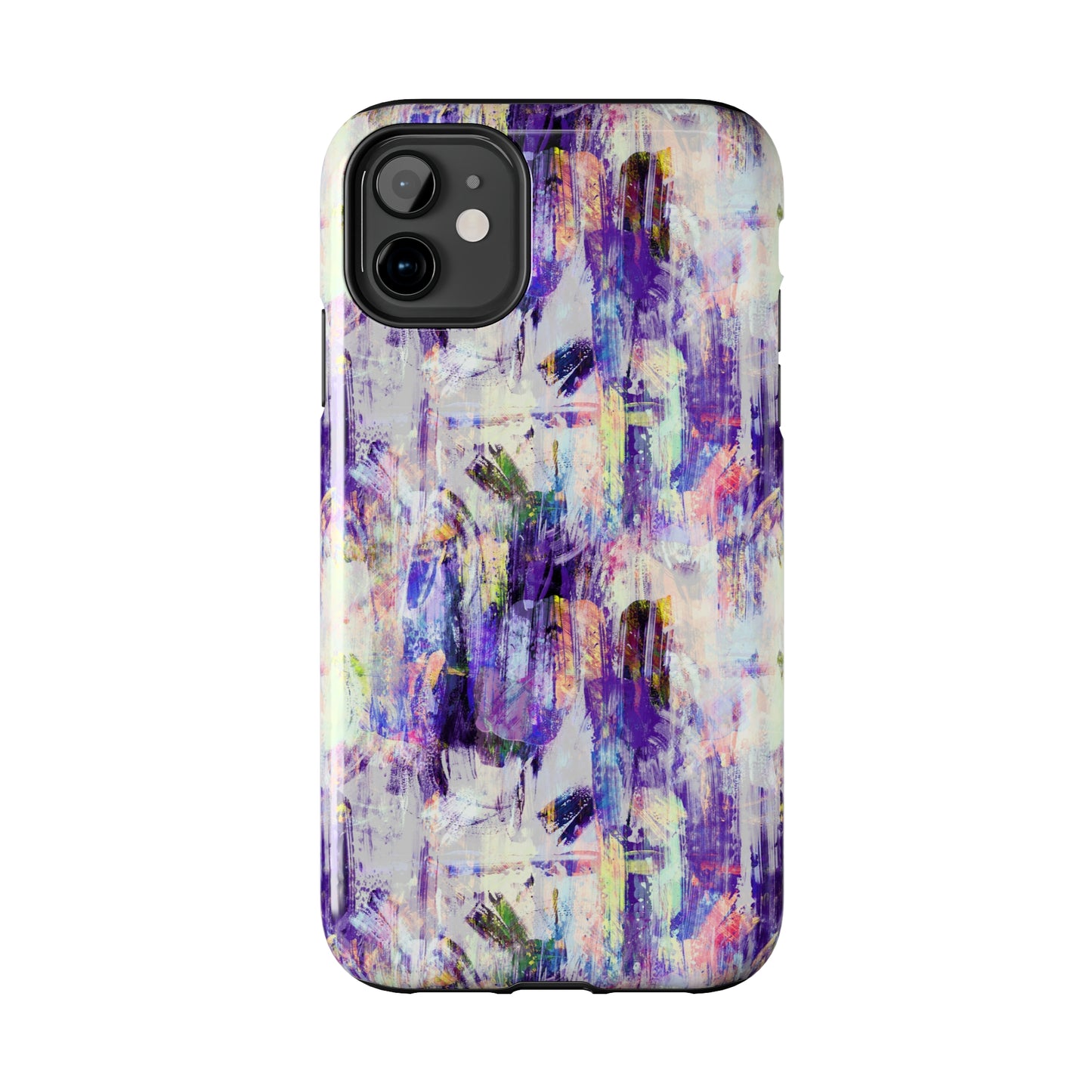 Purple Spring Painted Abstract Iphone Tough Phone Case