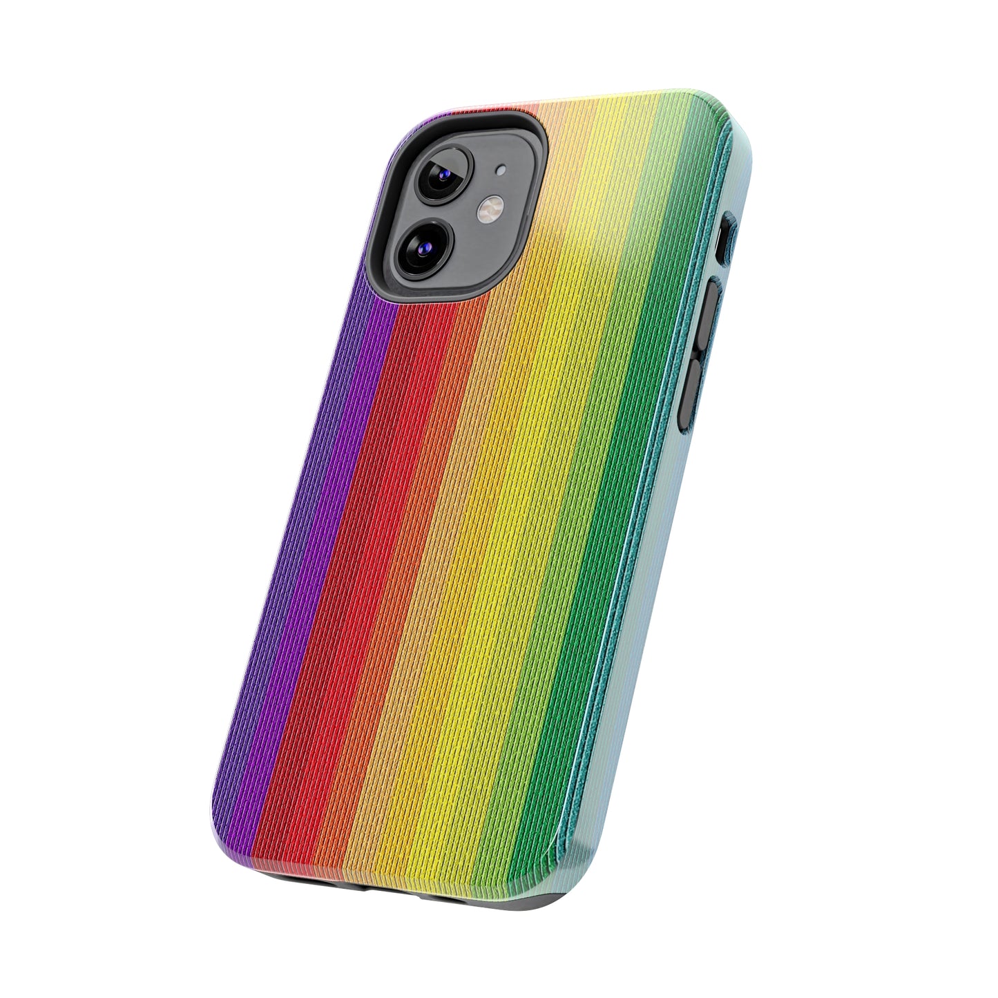 Rainbow Stripe Design Iphone Tough Phone Case