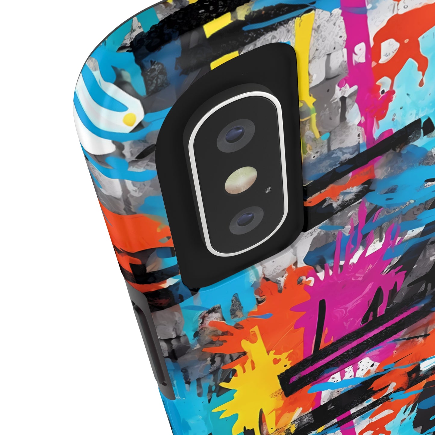 Rainbow Color Abstract Graffiti Design Iphone Tough Phone Case