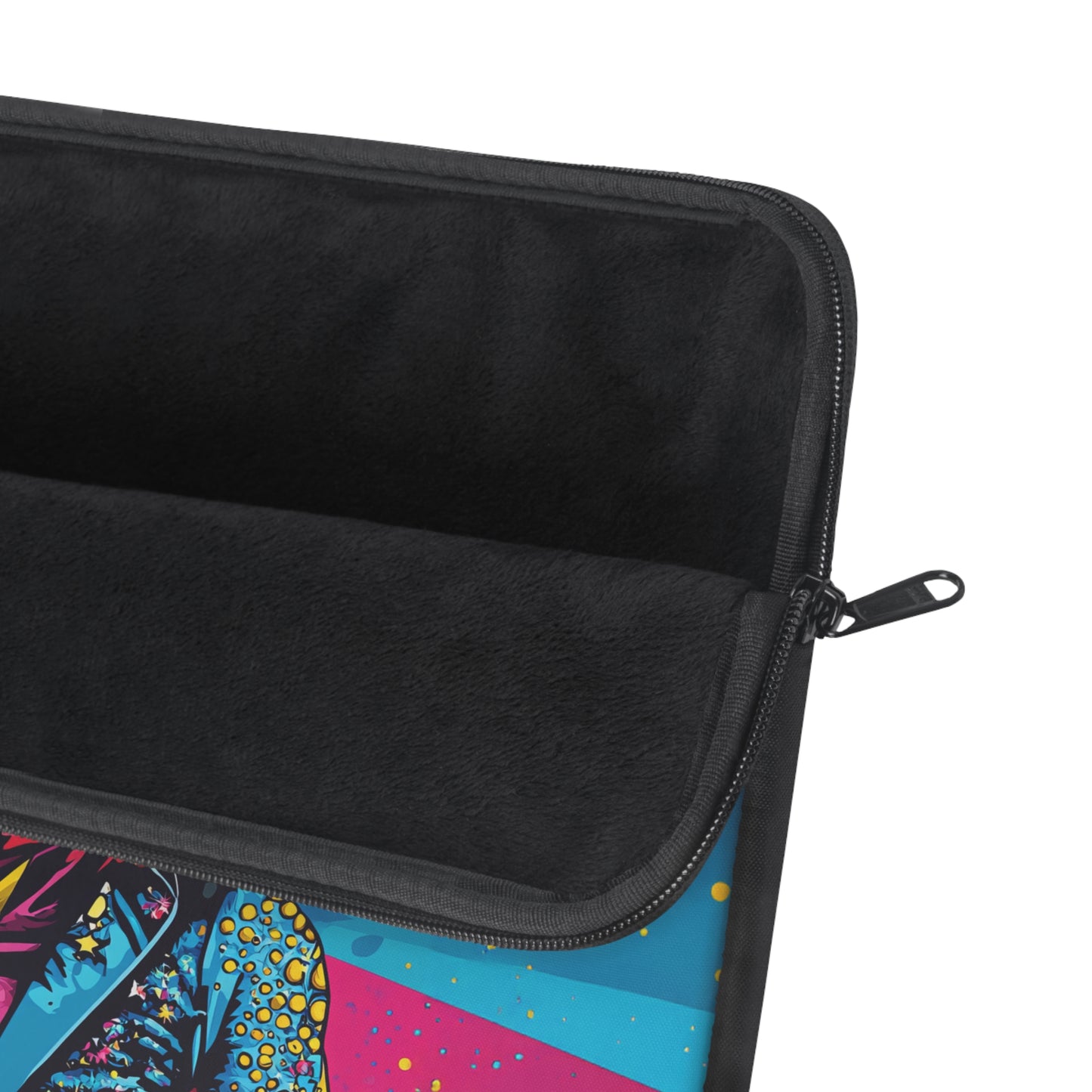 Cosmic Pop: Bowie-Inspired Cat Rockstar in Technicolor Laptop or Ipad Protective Sleeve 3 Sizes Available