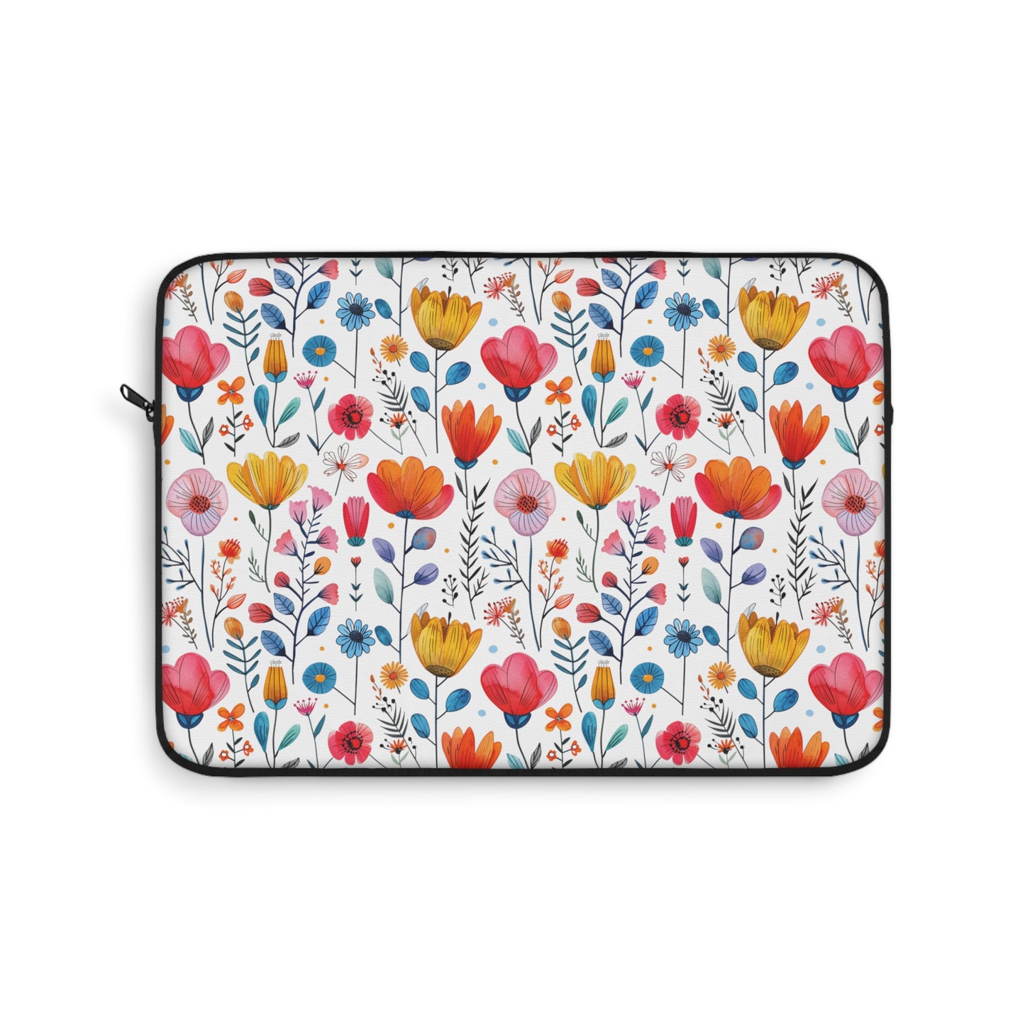 Vibrant Spring Blooms in a Kaleidoscope of Colors Laptop or Ipad Protective Sleeve 3 Sizes Available