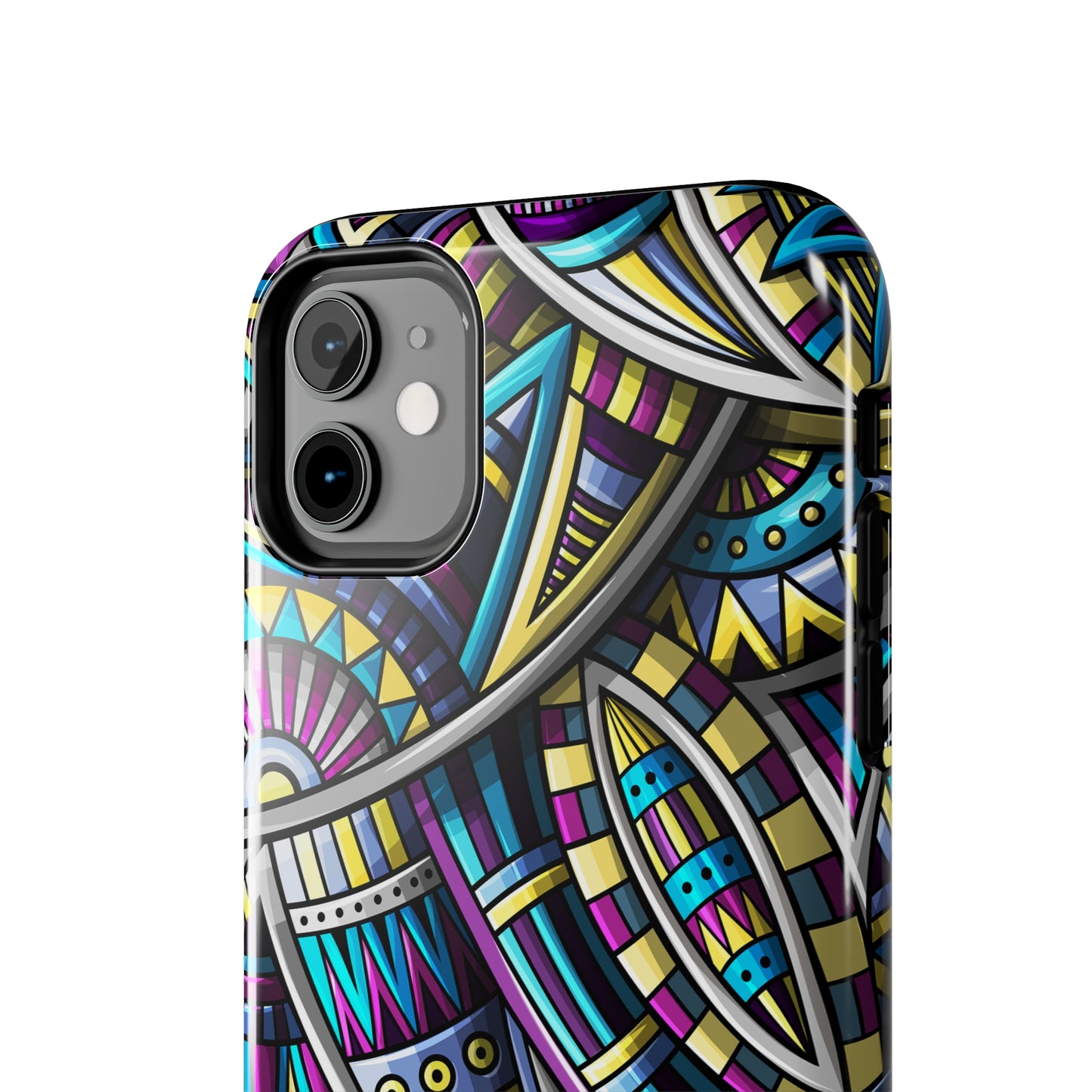 Tribal Colorful Abstract Design Iphone Tough Phone Case