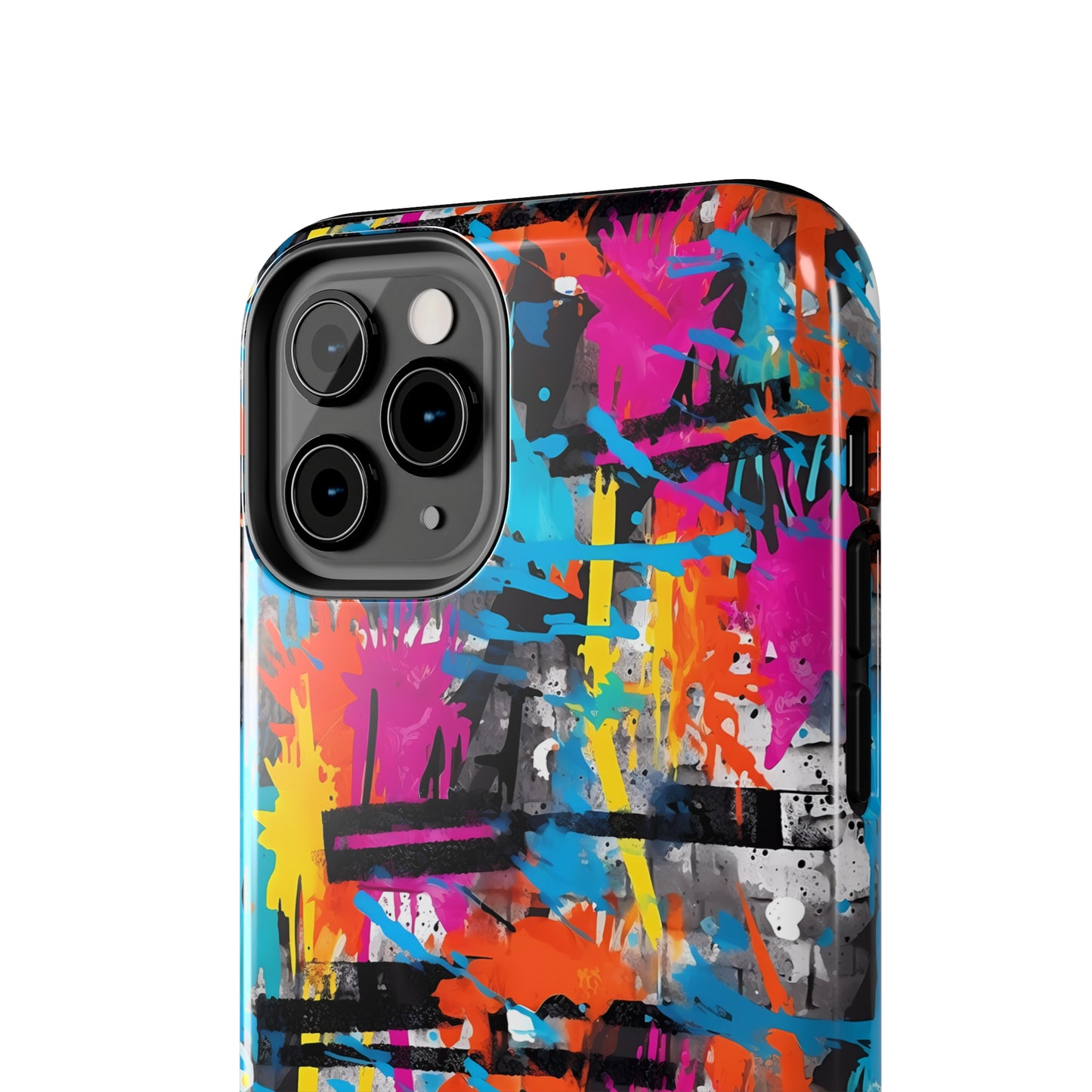 Rainbow Color Abstract Graffiti Design Iphone Tough Phone Case