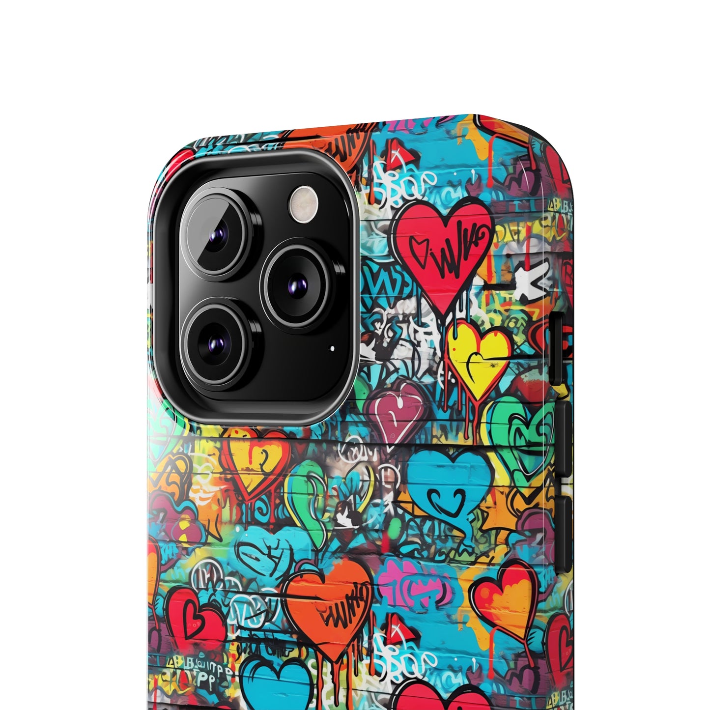 Street Art Graffiti Hearts Design Iphone Tough Phone Case