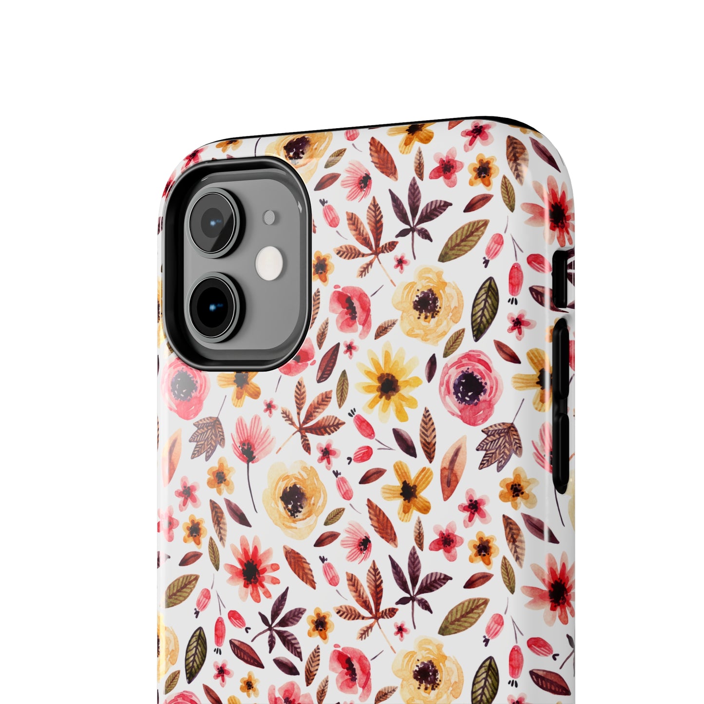 Pink & Yellow Spring Flowers Iphone Tough Phone Case