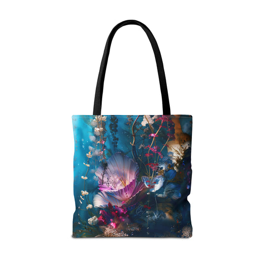 Underwater Mermaids Garden Canvas Tote Bag - 3 Sizes