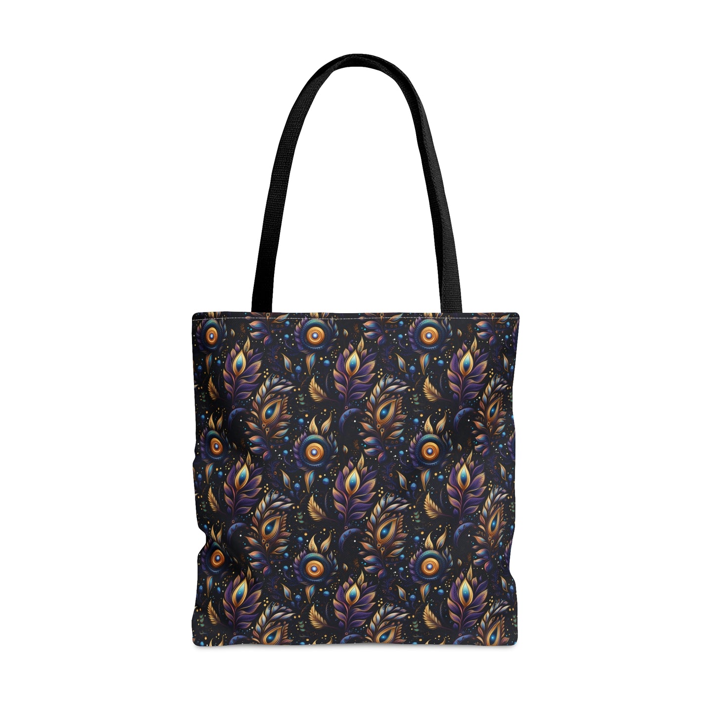 Mystical Enchanted Leaves and Celestial Stars - Canvas Tote 3 Sizes