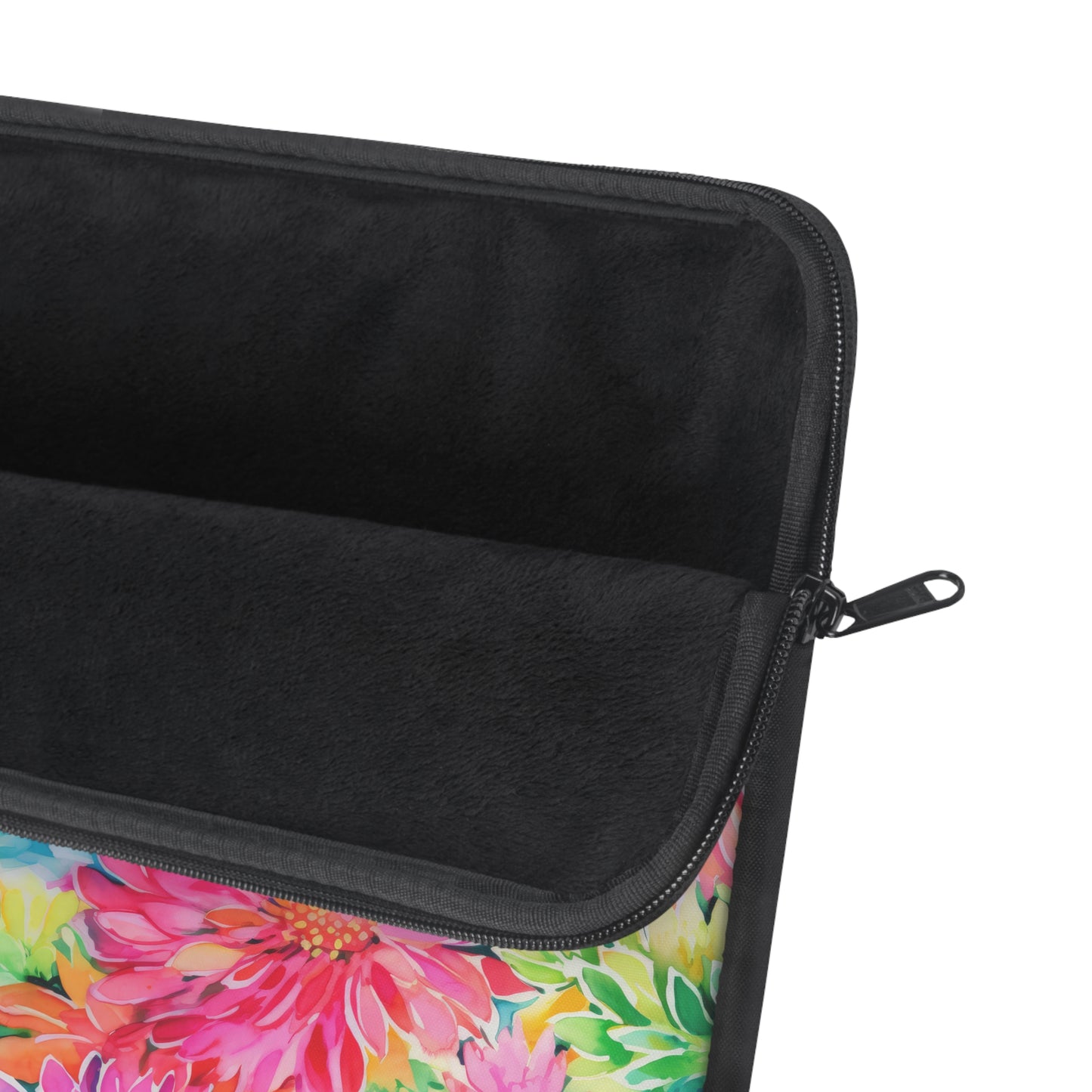 Blooming Spectrum: Large Vibrant Watercolor Flowers in Full Bloom Laptop or Ipad Protective Sleeve 3 Sizes Available