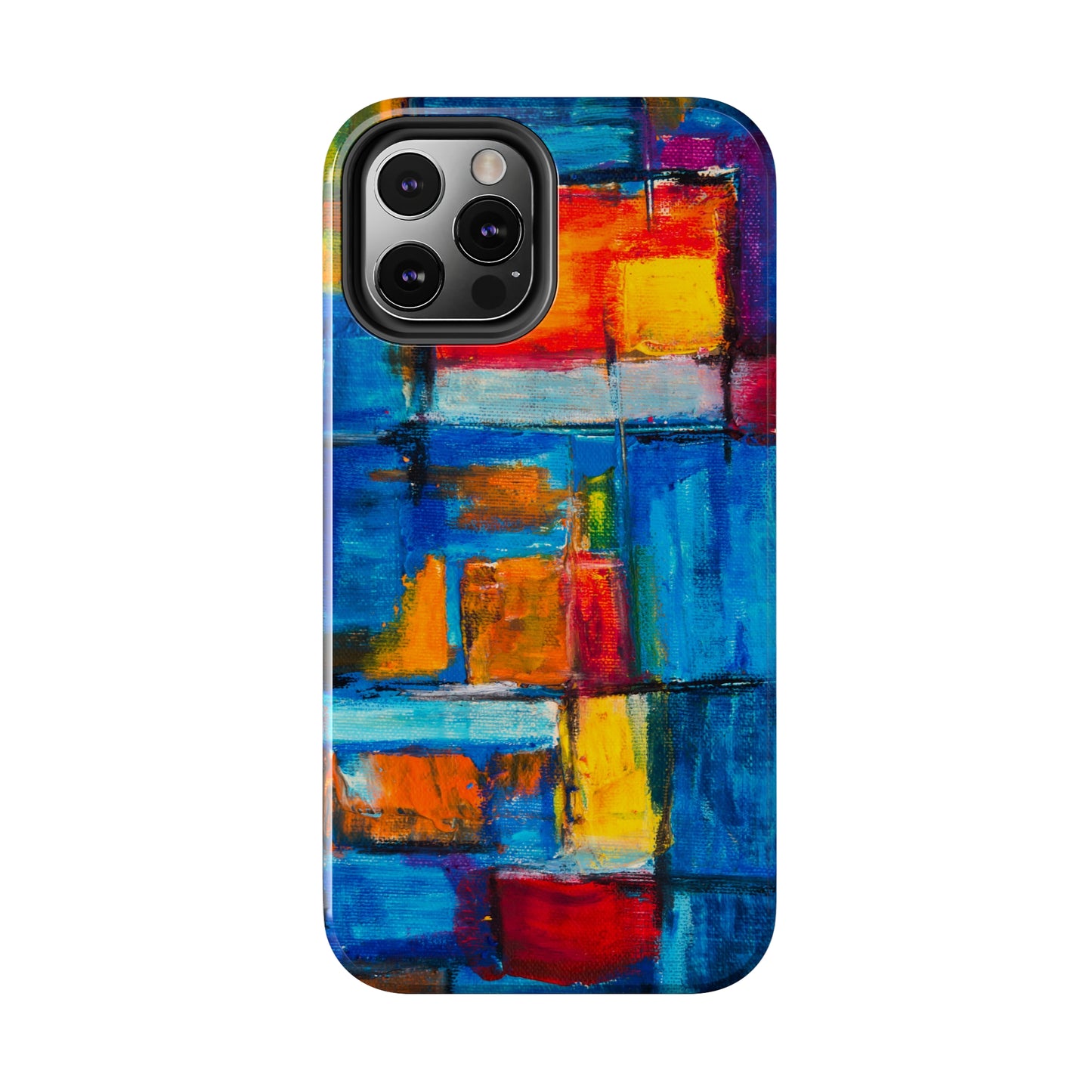 Rainbow Abstract Painting Iphone Tough Phone Case