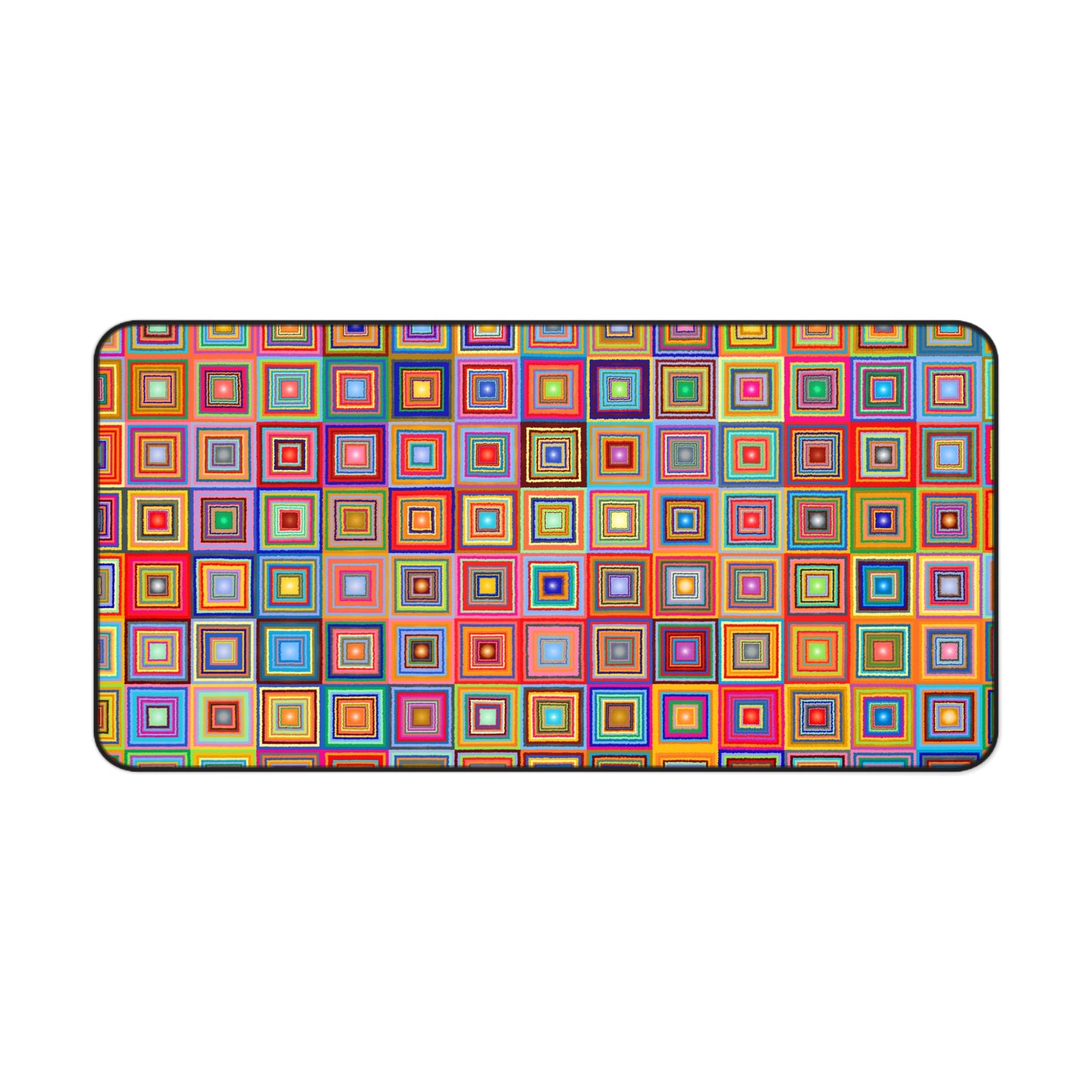 Retro Colored Squares - Desk Mat Extended Gaming Mouse Pad 3 Sizes