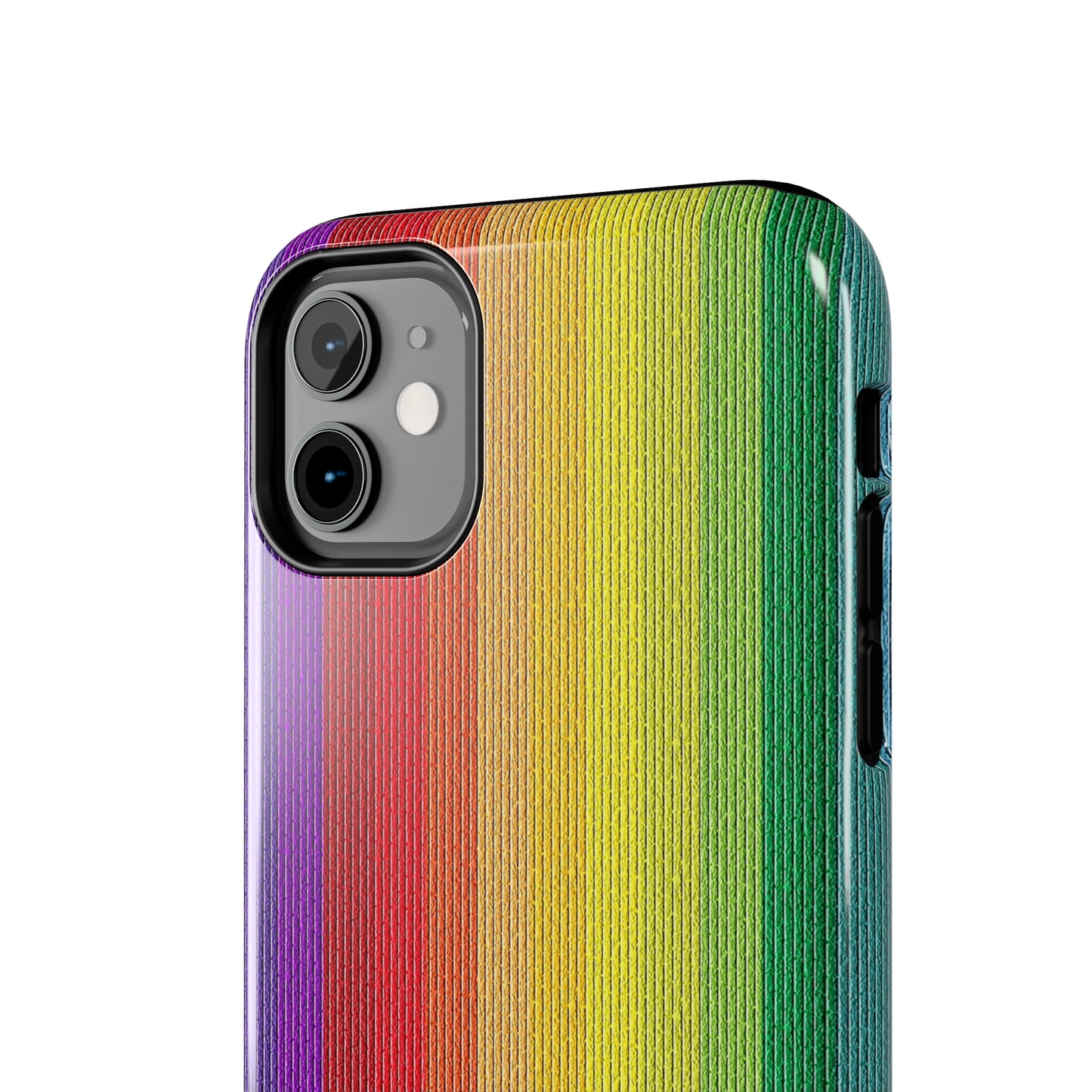 Rainbow Stripe Design Iphone Tough Phone Case